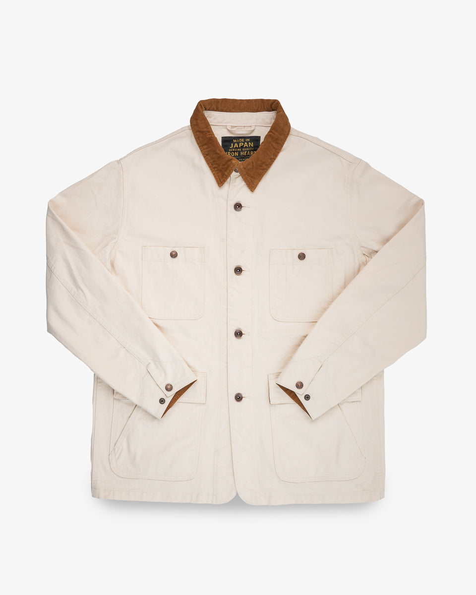 10oz Kurashikizome® Organic Cotton Duck Chore Jacket - Ivory