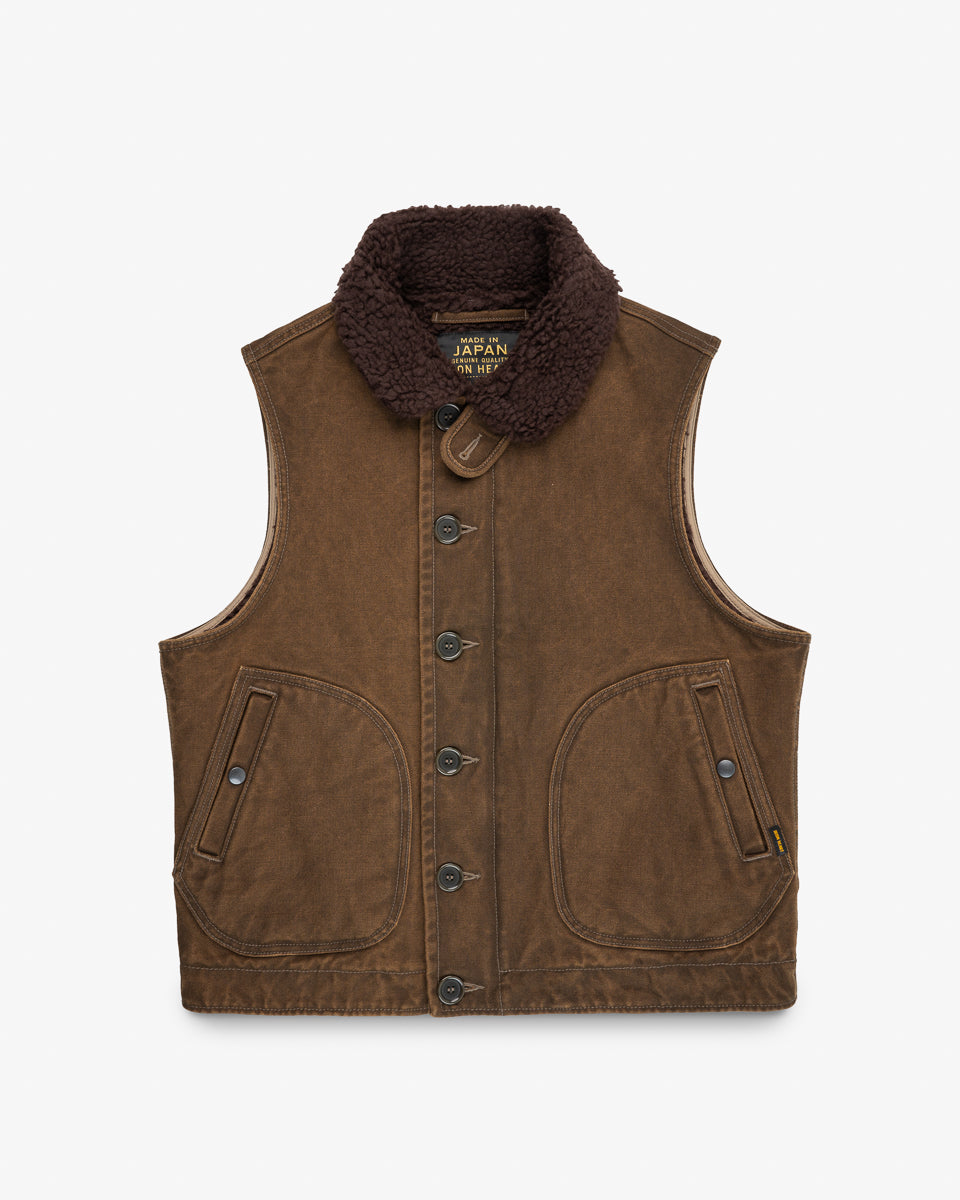 12oz Duck N1 Deck Vest - Brown – Iron Heart