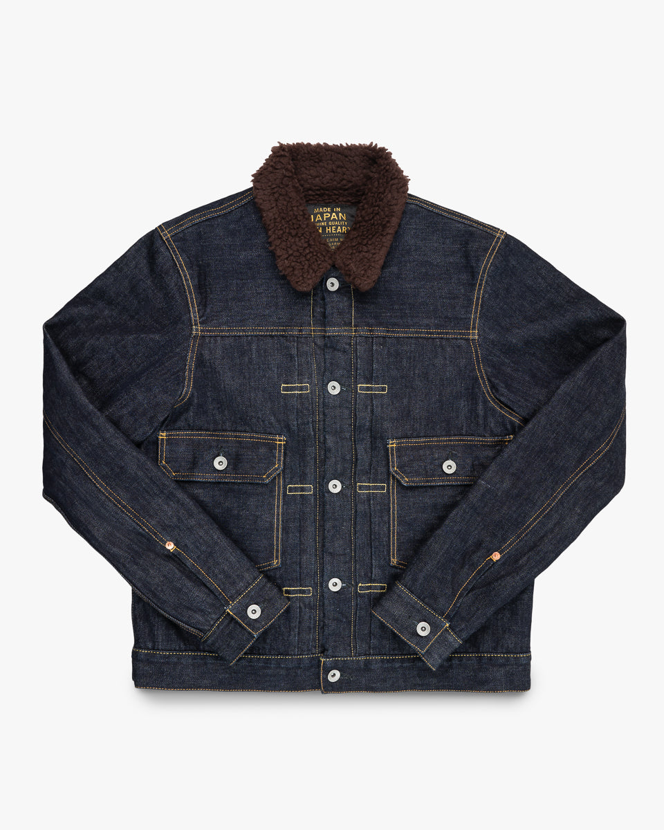 16oz Selvedge Denim Fleece Lined Type II - Indigo – Iron Heart