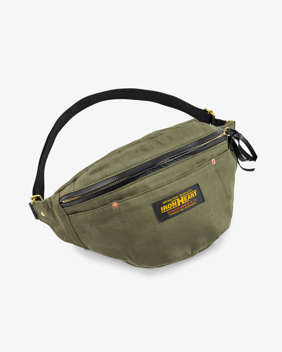 12oz Whipcord Waist Bag - Olive Drab Green – Iron Heart