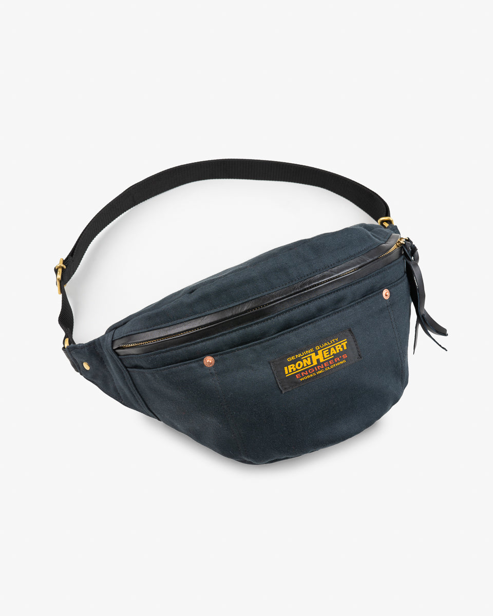 12oz Whipcord Waist Bag - Navy – Iron Heart