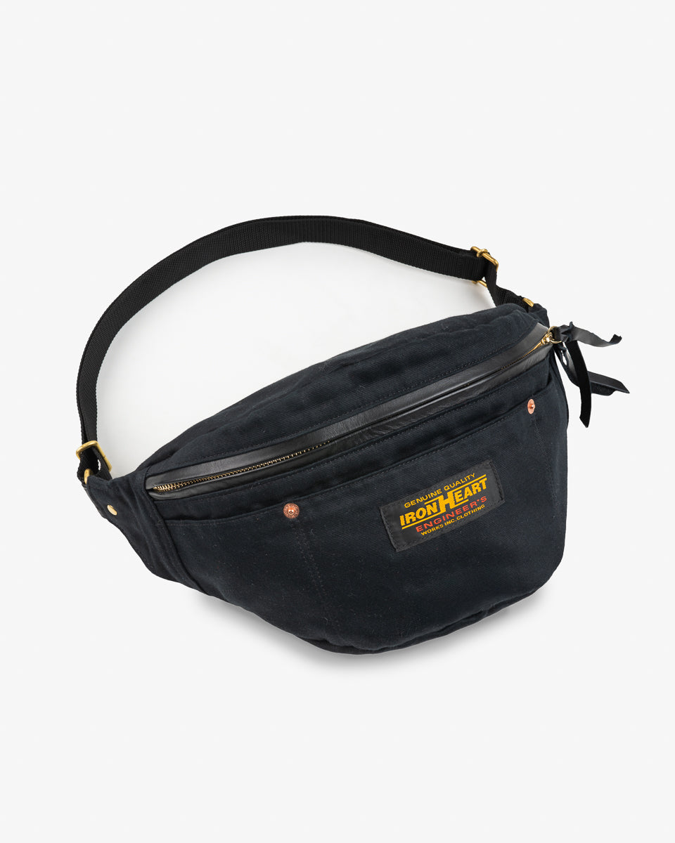 12oz Whipcord Waist Bag - Black – Iron Heart