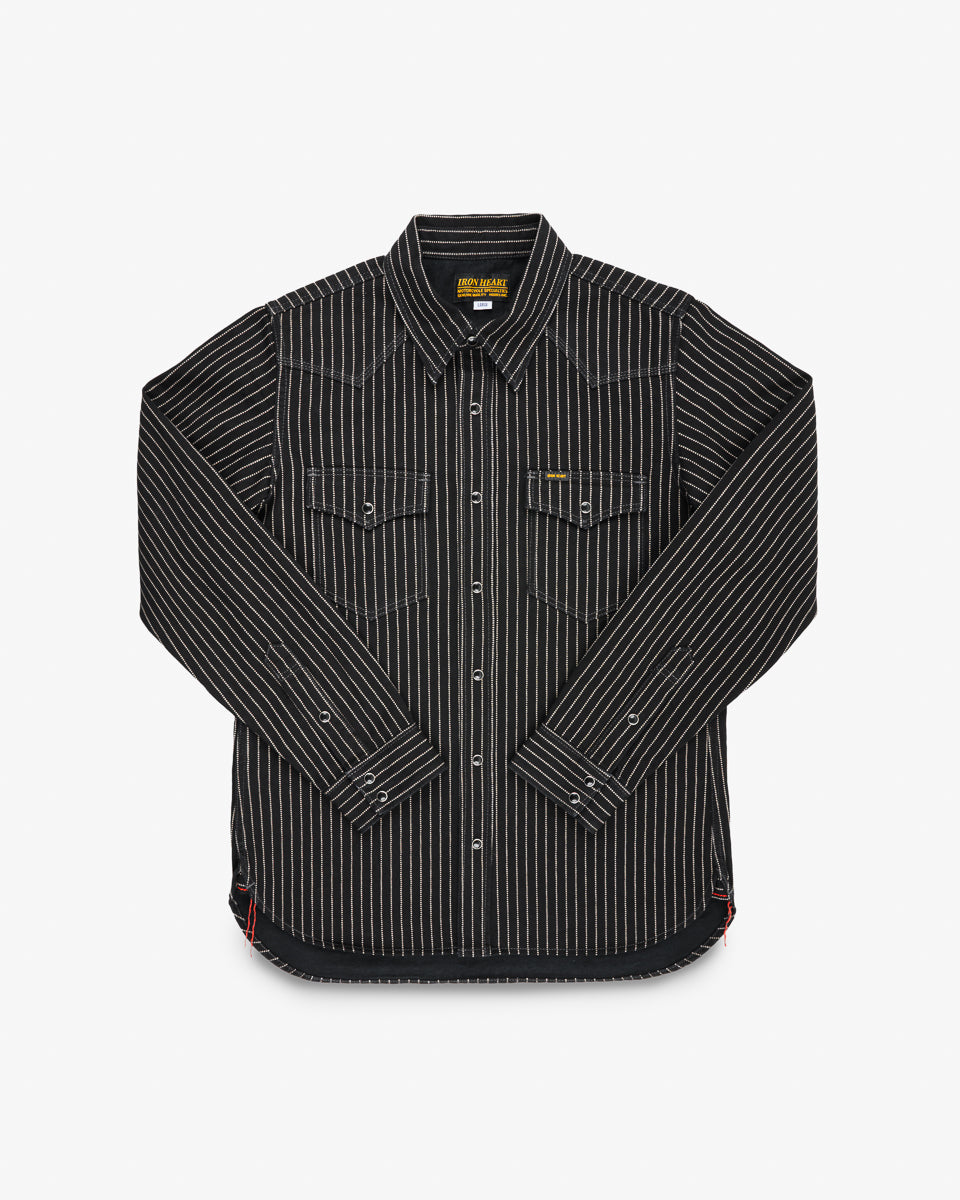 IRON HEART ブラックウエスタンシャツ IRON HEART 12ozデニム