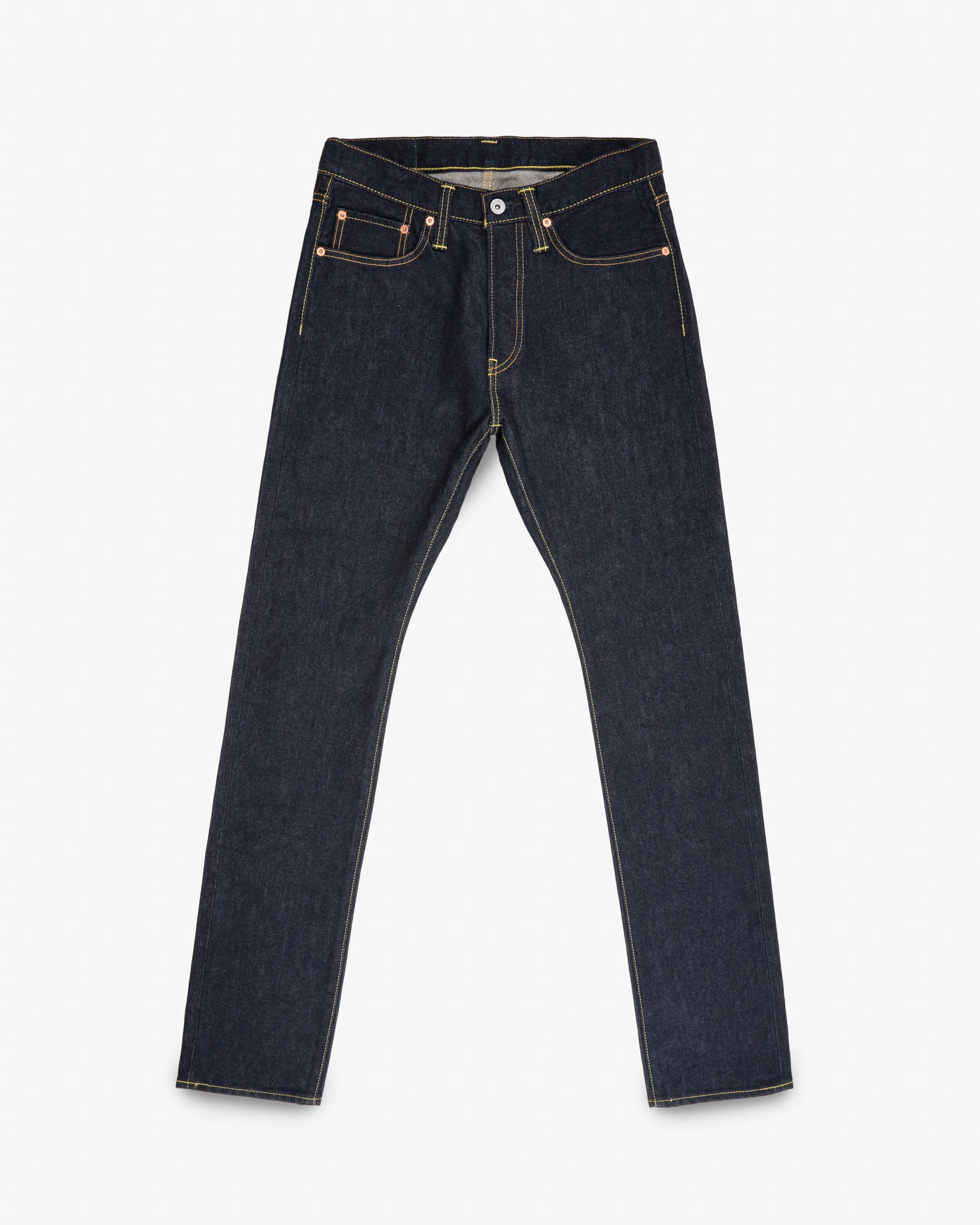 14oz Selvedge Denim Slim Cut Jeans Indigo - Main Image