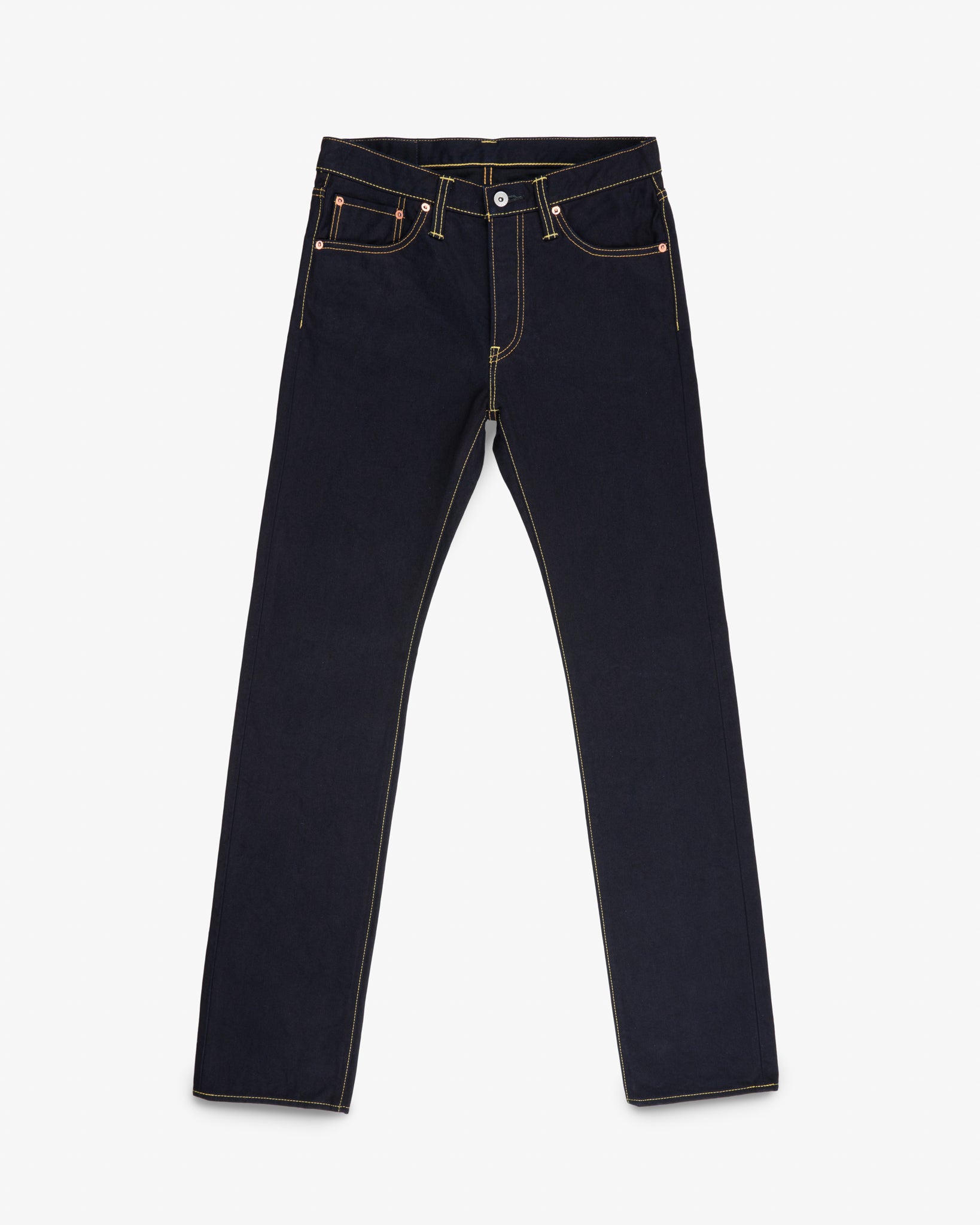 【新品】 IRON HEART 666S 14oz 未開封 インディゴ 14oz Selvedge Denim Slim Straight Cut Jeans - Indigo/Black – Iron