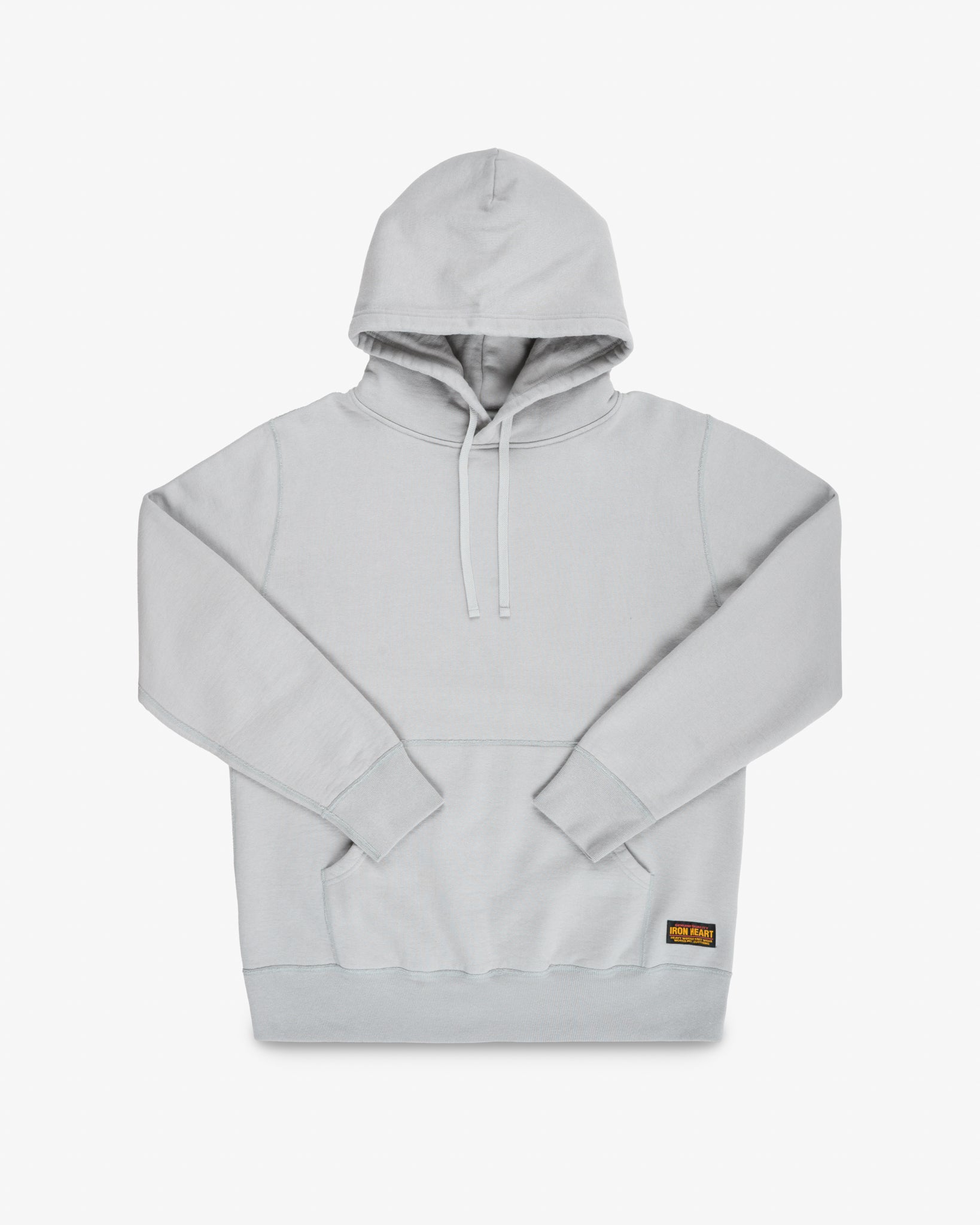 14oz Ultra Heavyweight Loopwheel Cotton Hoodie - Grey – Iron