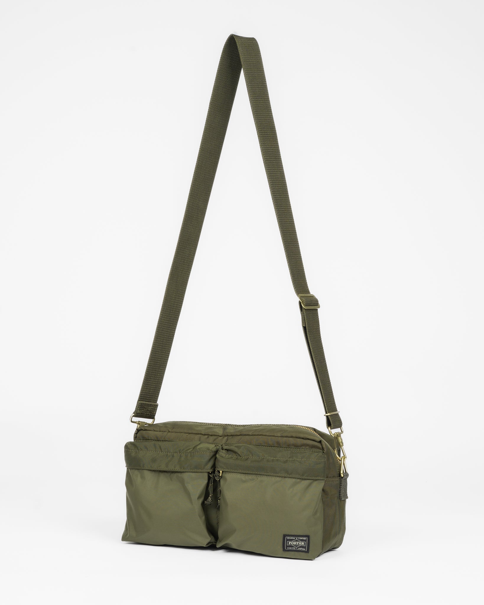Porter - Yoshida & Co. - Force 2Way Waist Bag - Olive – Iron Heart