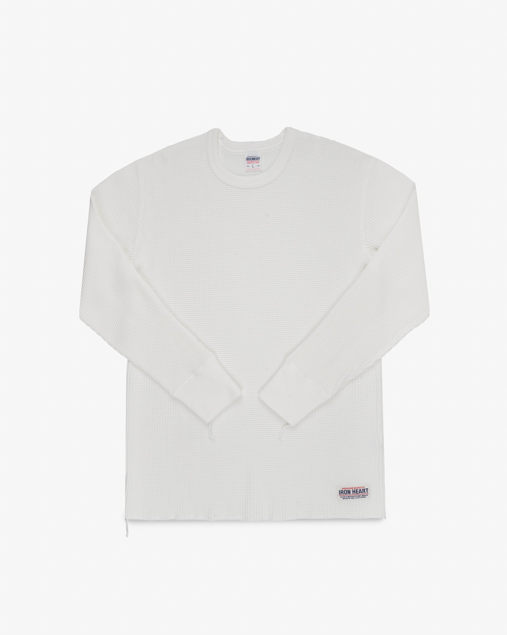 Thermal Crew Neck Long Sleeved Top - White – Iron Heart