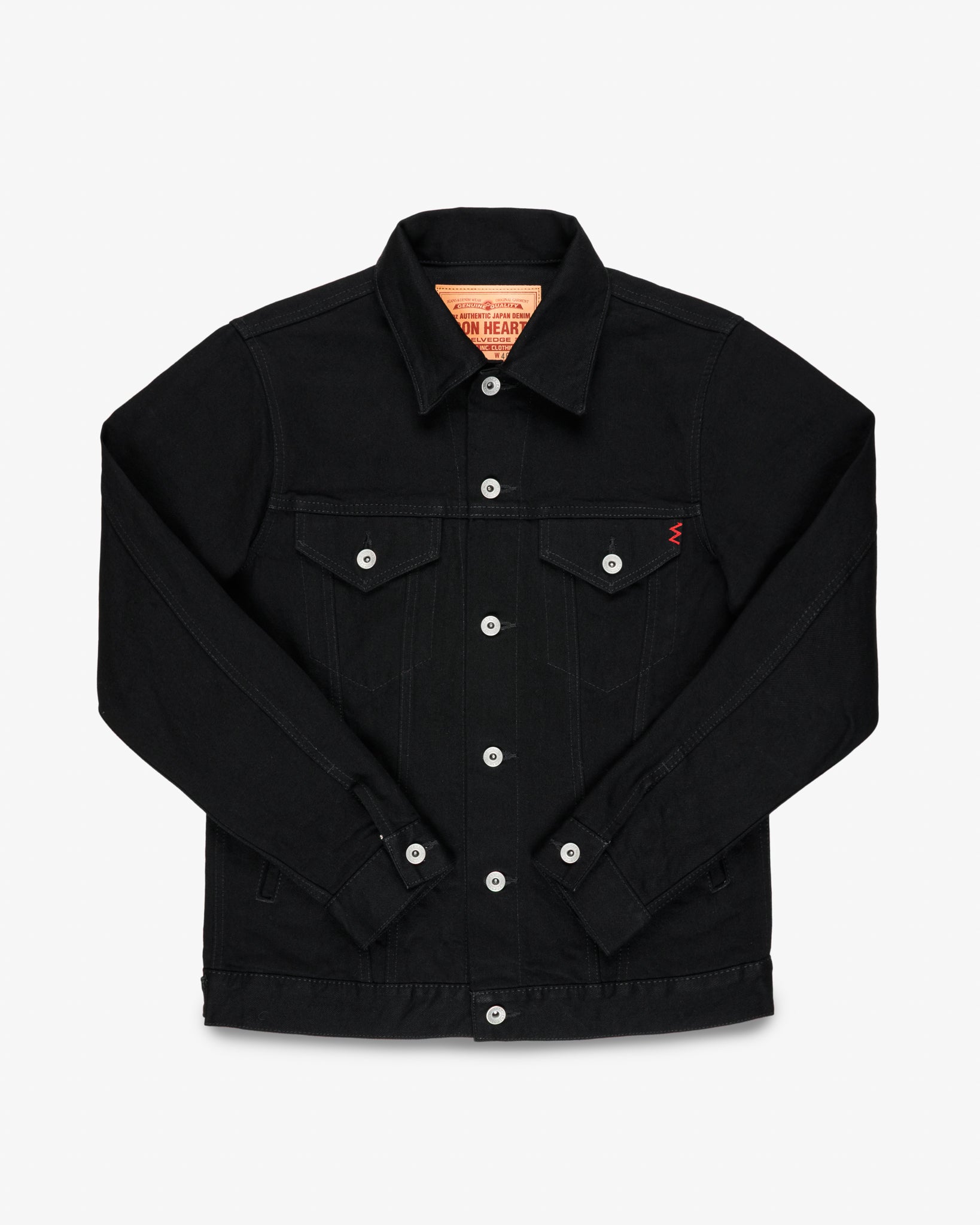 14oz Selvedge Denim Modified Type III Jacket - Black/Black – Iron