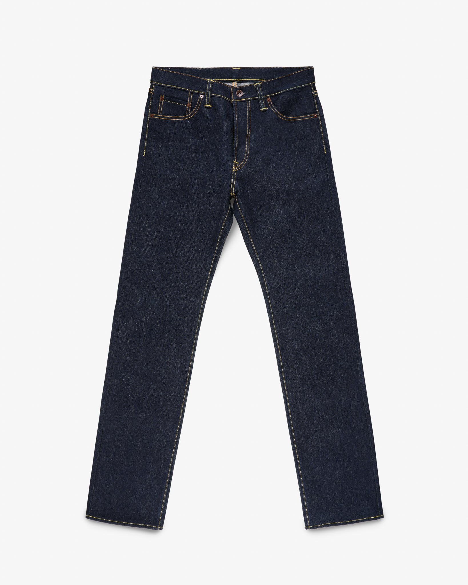 Iron Heart 21/23oz Raw Selvedge Denim Straight Cut Jeans - Indigo