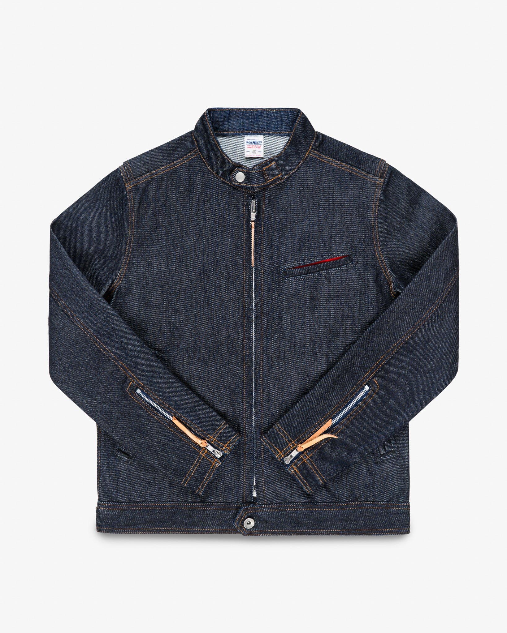 Iron Heart 21oz Denim Rider's Jacket - Indigo