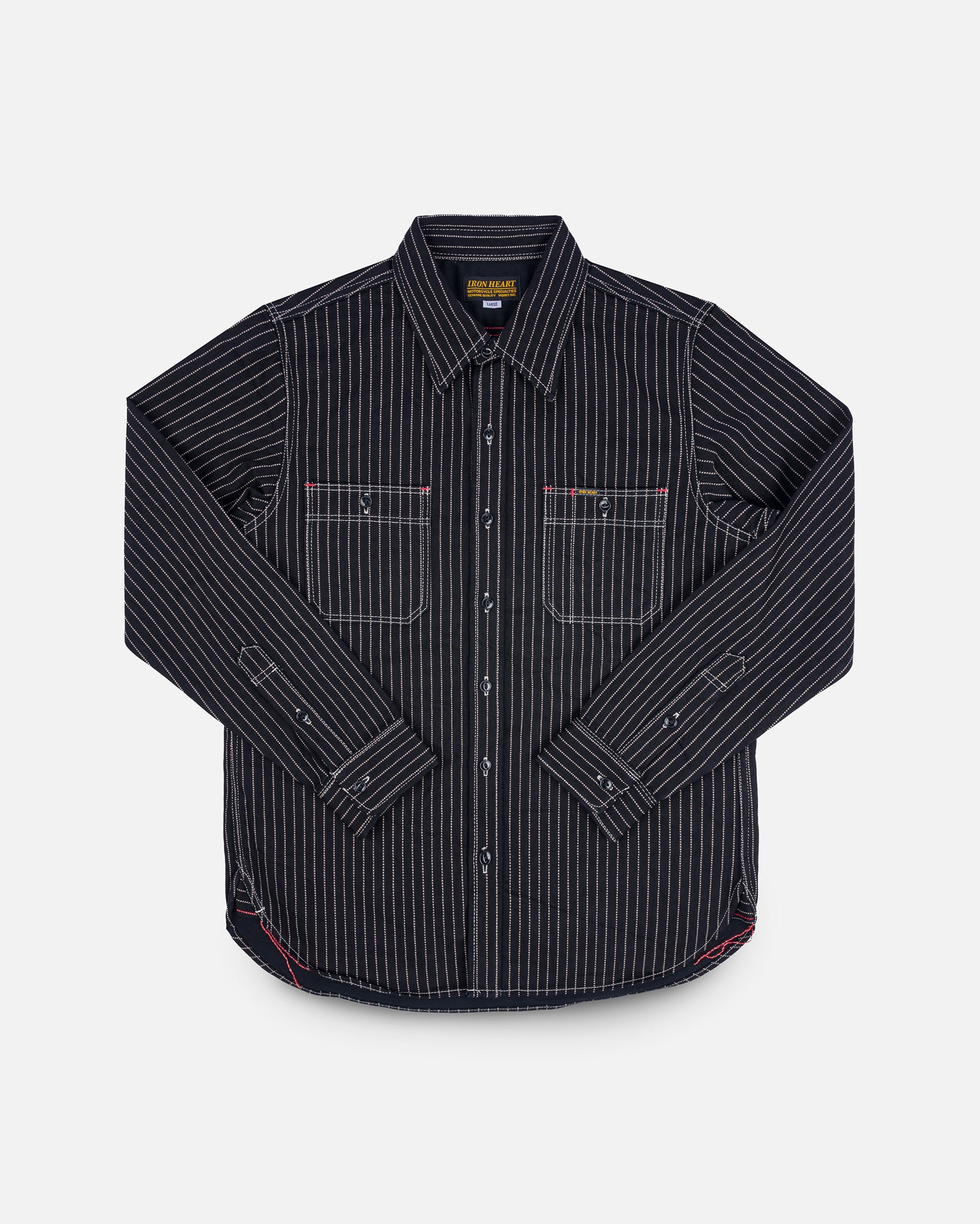 Iron Heart 12oz Wabash Work Shirt - Black