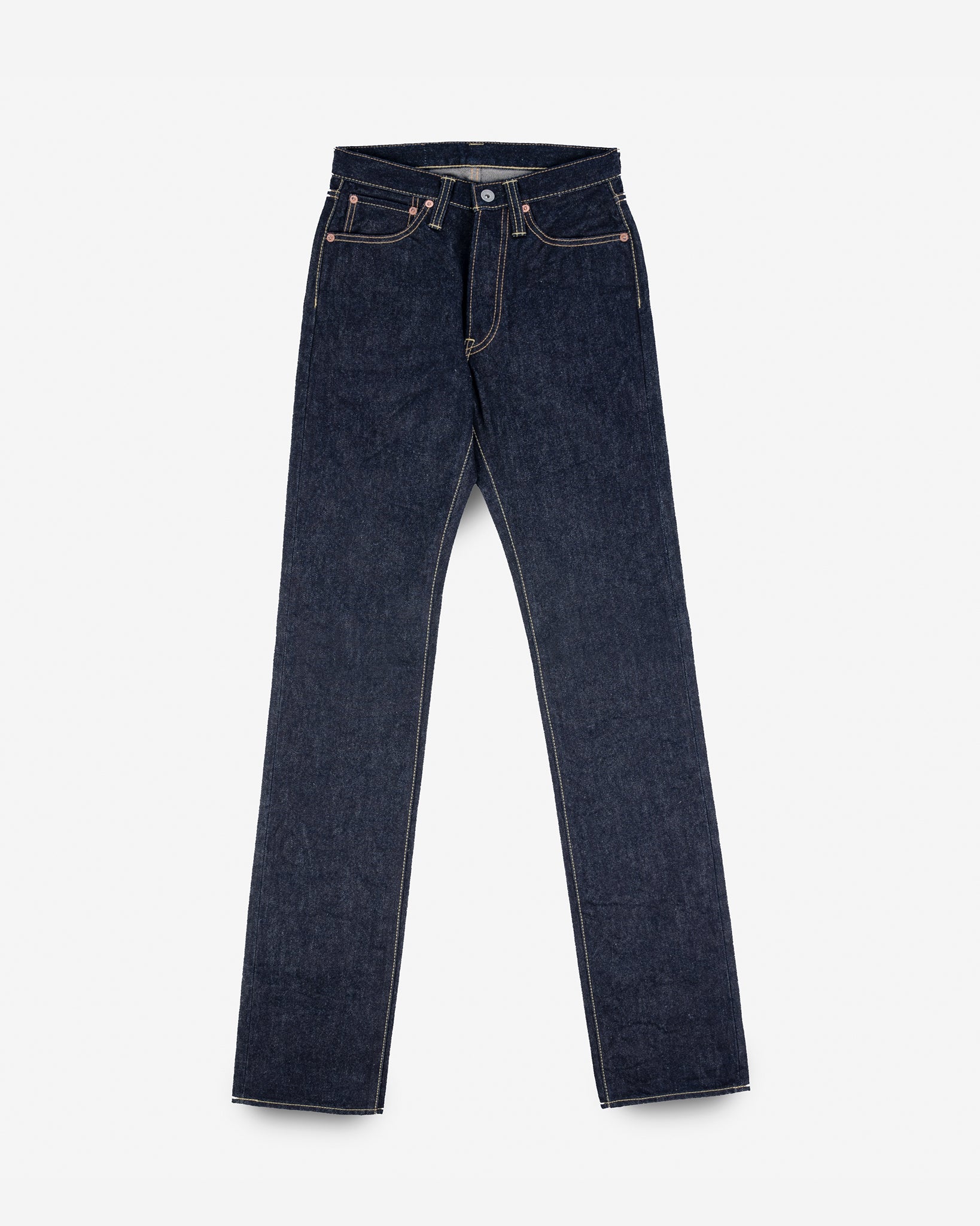 14oz Iron Heart x SJF Selvedge Denim Straight Cut Jeans - Indigo