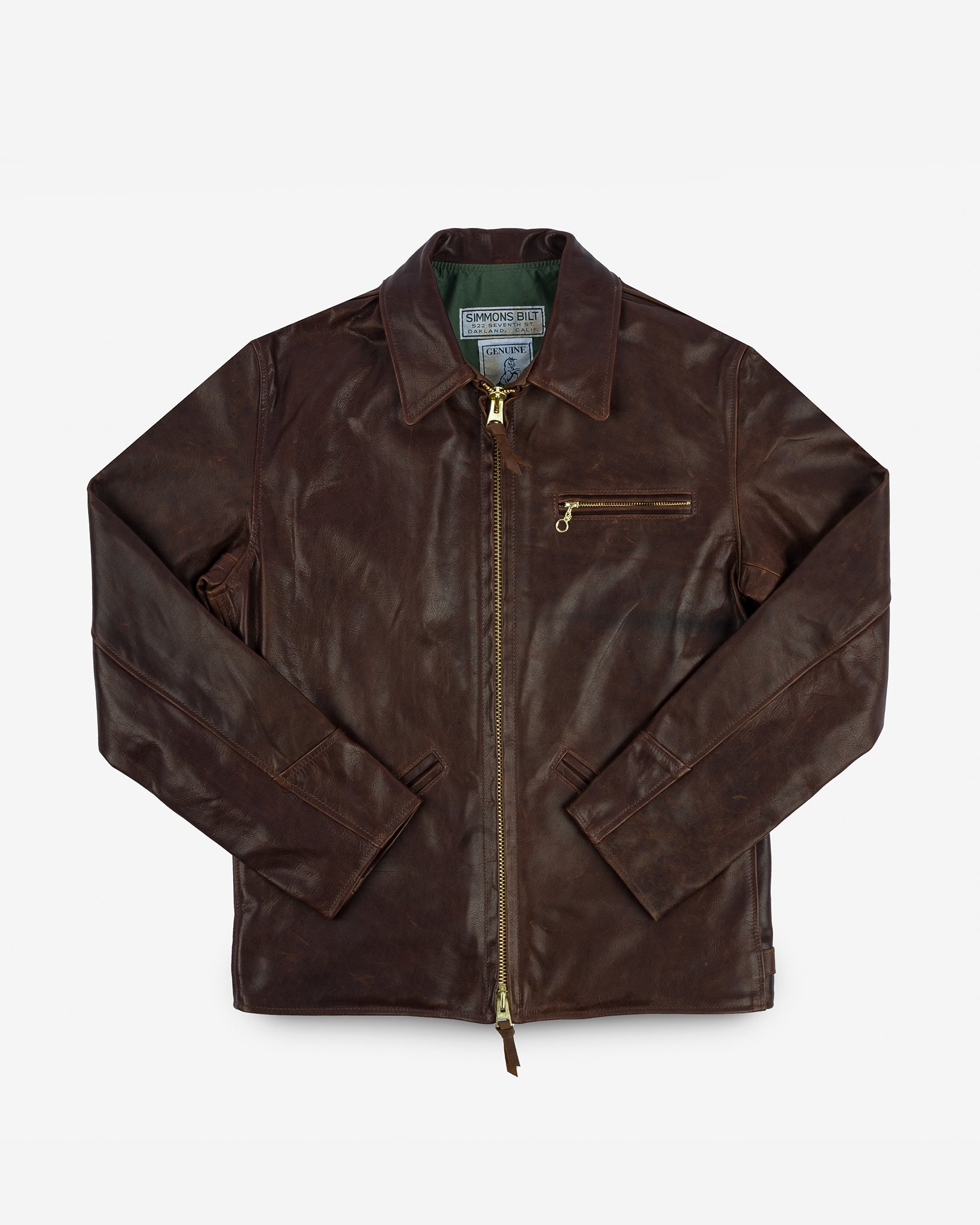 Iron Heart x Simmons Bilt Horsehide Savannah Jacket - Brown