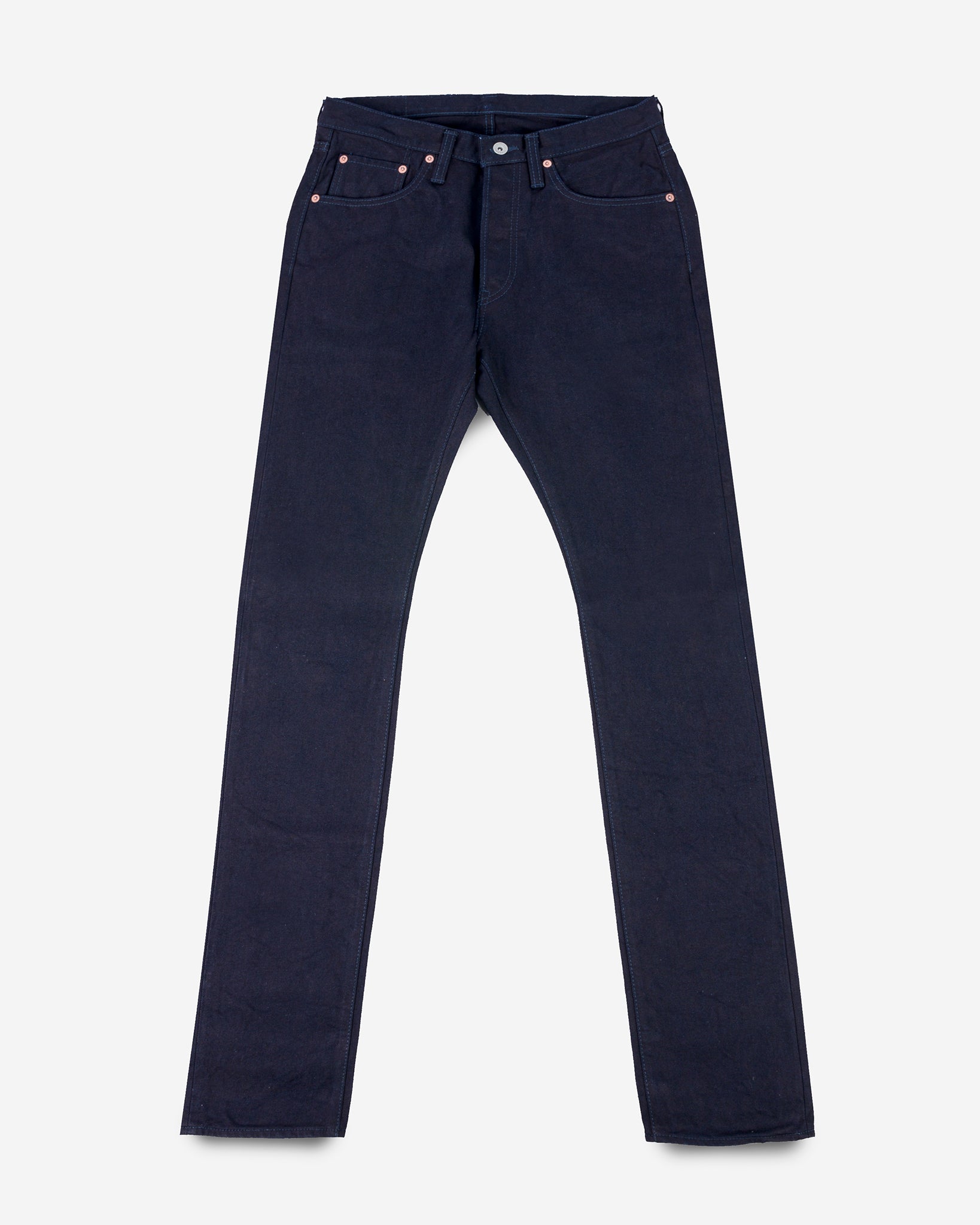 14oz Selvedge Denim Slim Cut Jeans Indigo/Indigo – Iron Heart