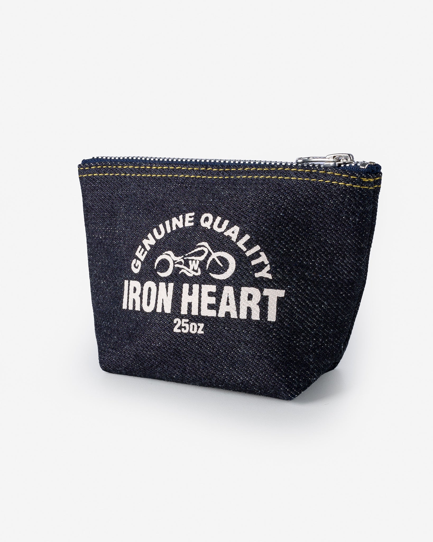 25oz Selvedge Denim Zip-Up Pouch – Iron Heart