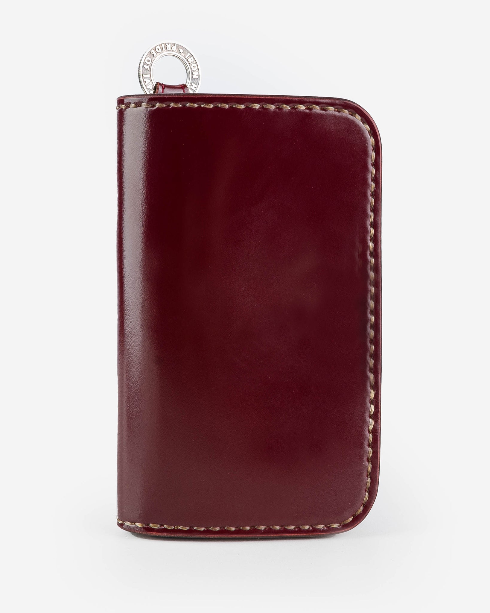 Iron Heart Medium Cordovan Wallet - Oxblood