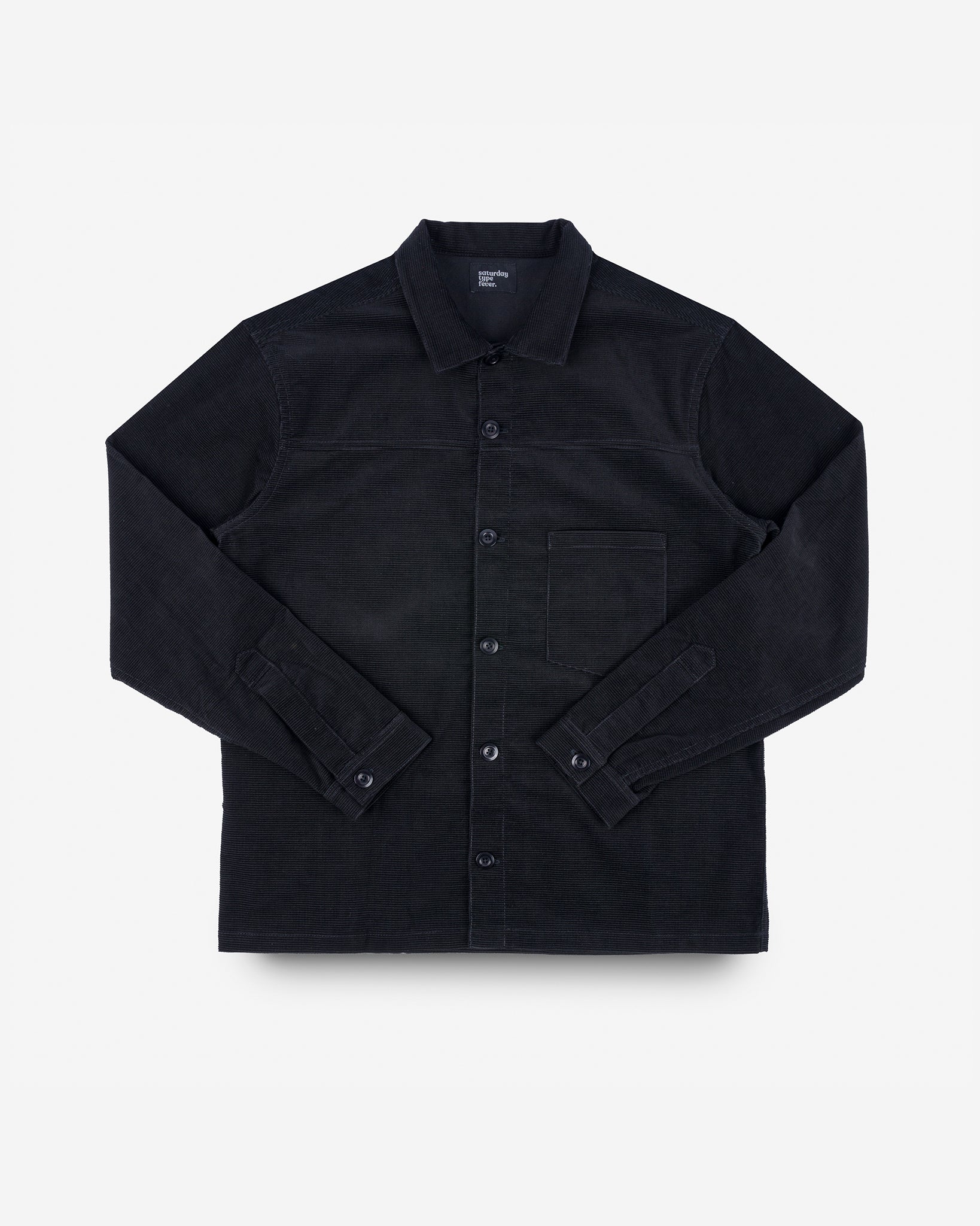 SaturdayTypeFever - Japanese Corduroy Shirt - Black – Iron Heart