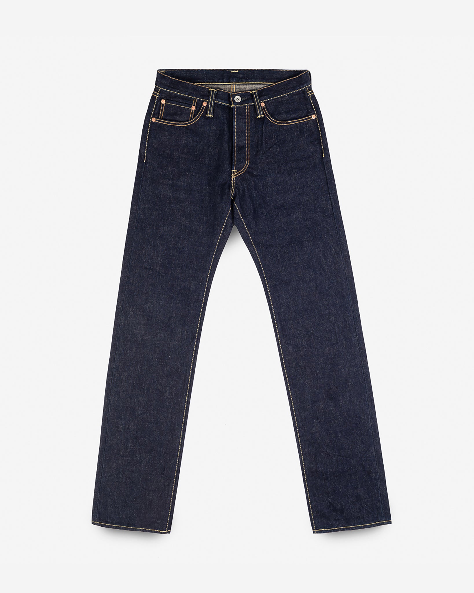 Iron Heart 18oz Vintage Selvedge Denim Straight Cut Jeans - Indigo