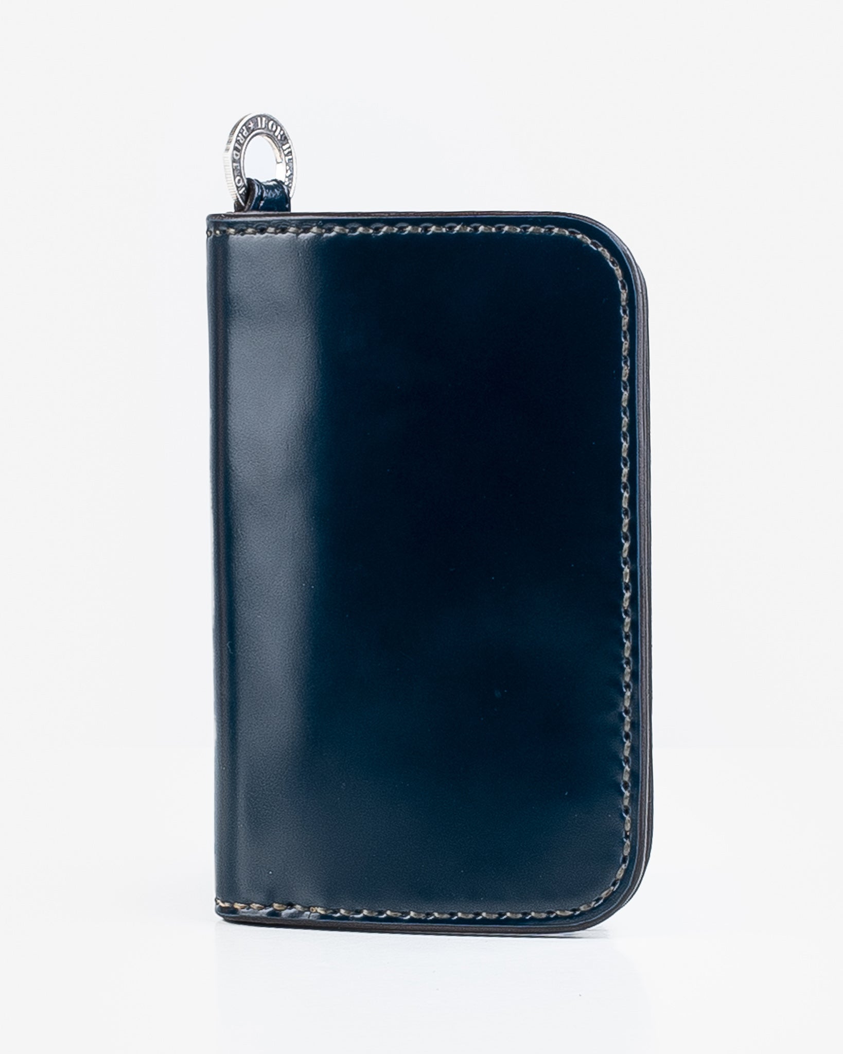 Medium Shell Cordovan Wallet - Navy – Iron Heart