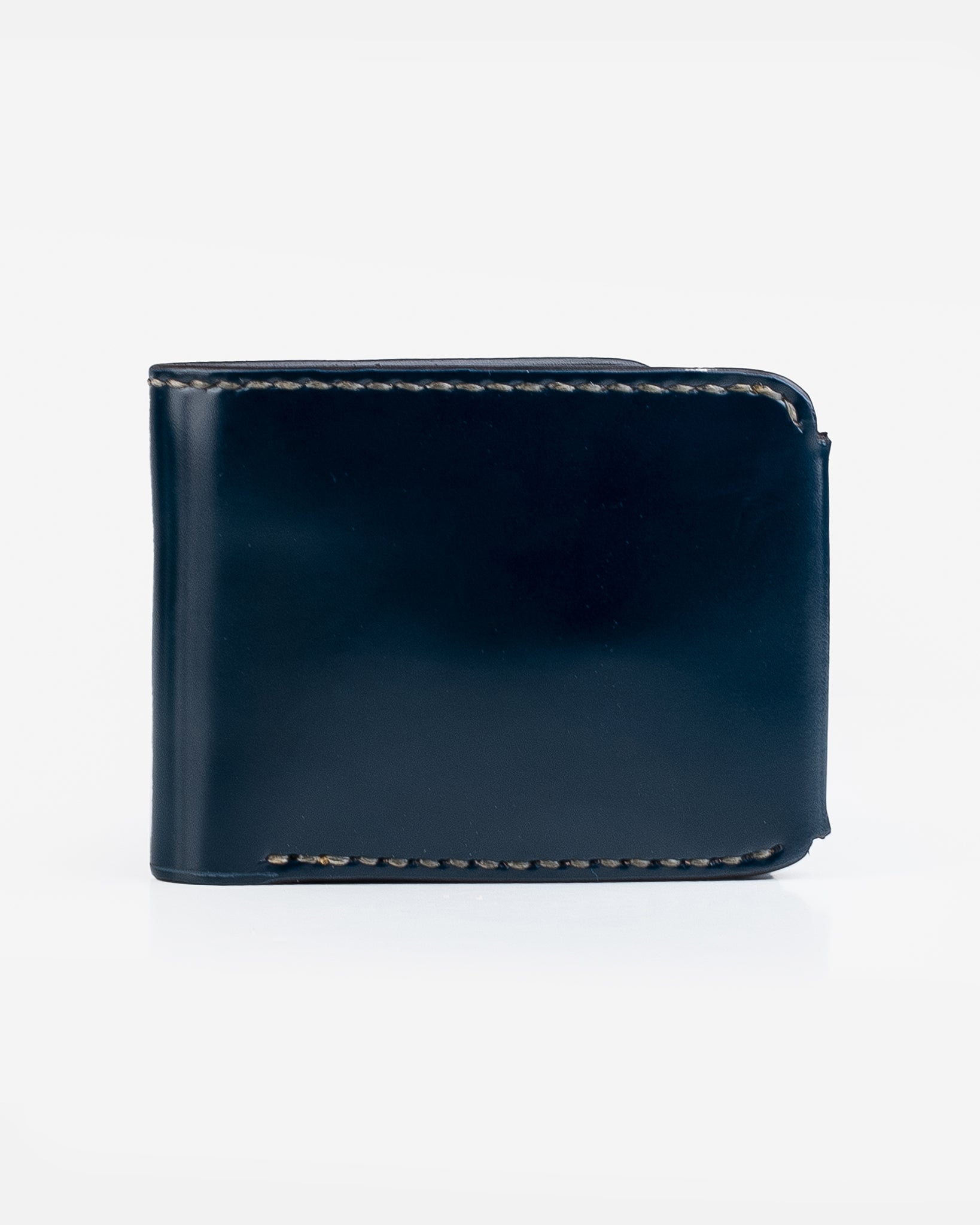 Small Shell Cordovan Wallet - Navy – Iron Heart