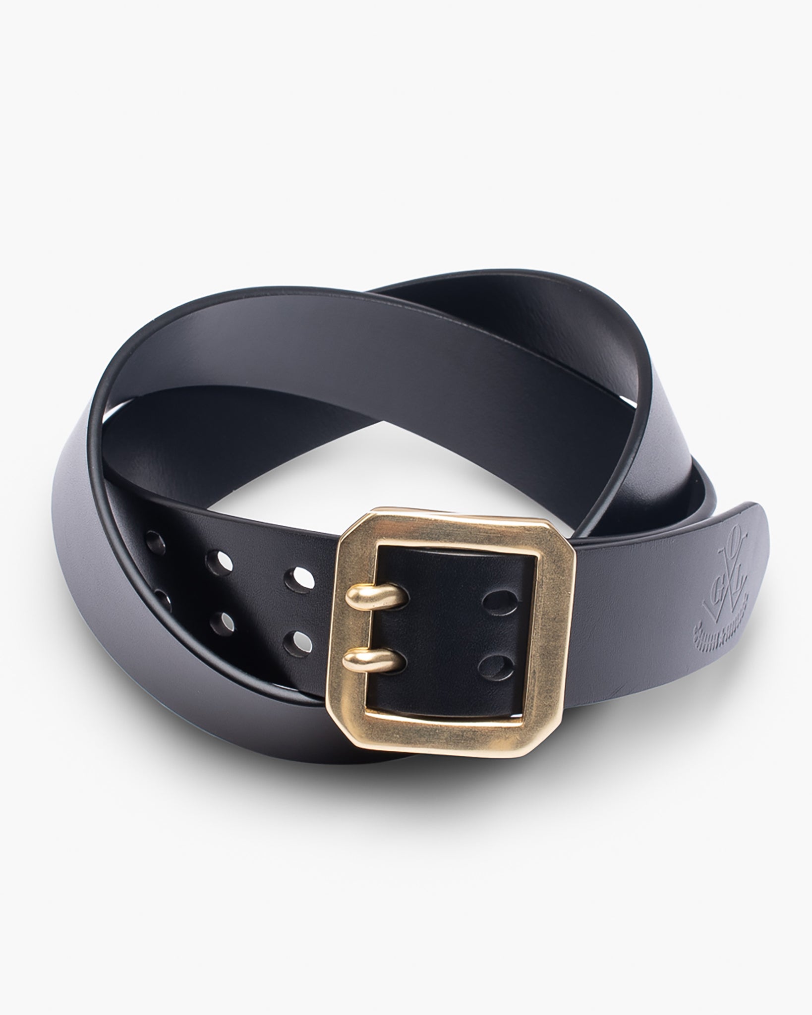 Obbi Good Label Full-Dyed Leather Double Prong Belt – Iron Heart