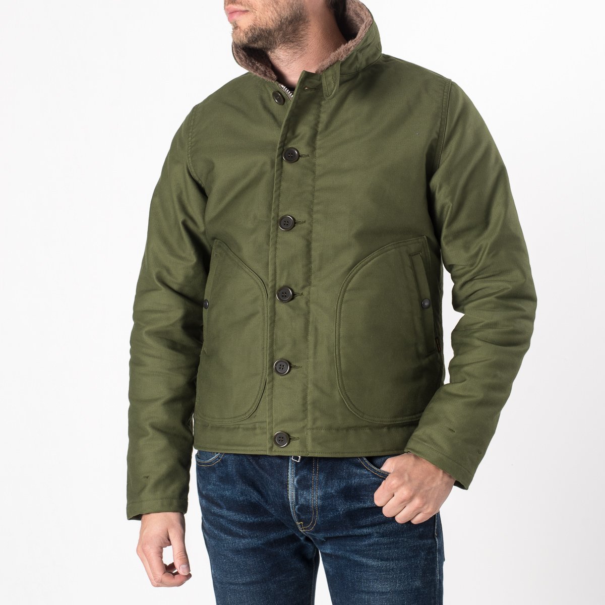 Iron Heart Whipcord N1 Deck Jacket - Olive