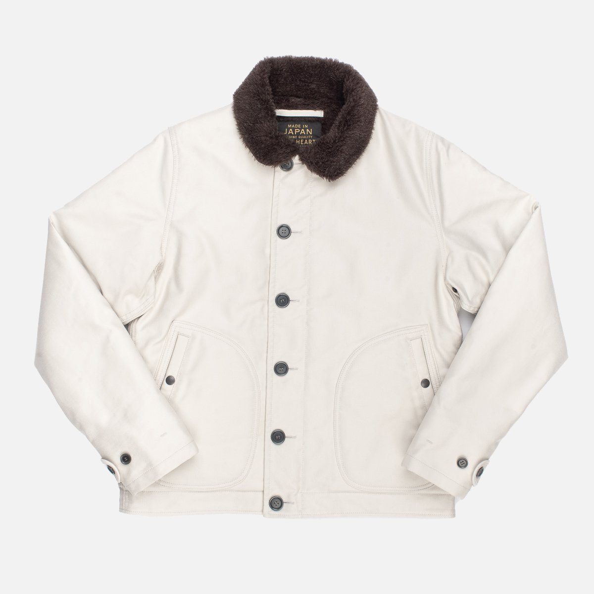 Iron Heart Whipcord N1 Deck Jacket - Ivory