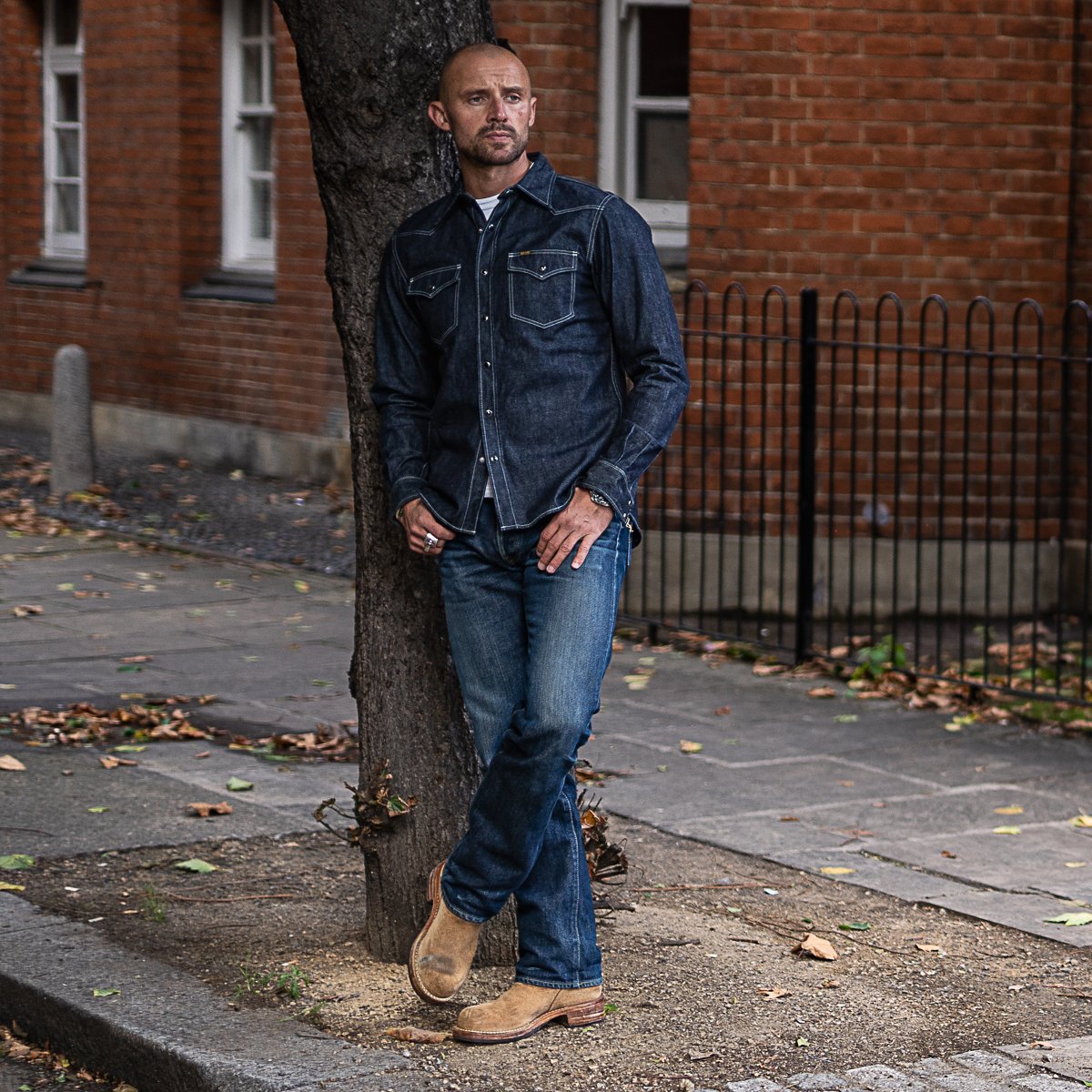 iron heart denim shirt