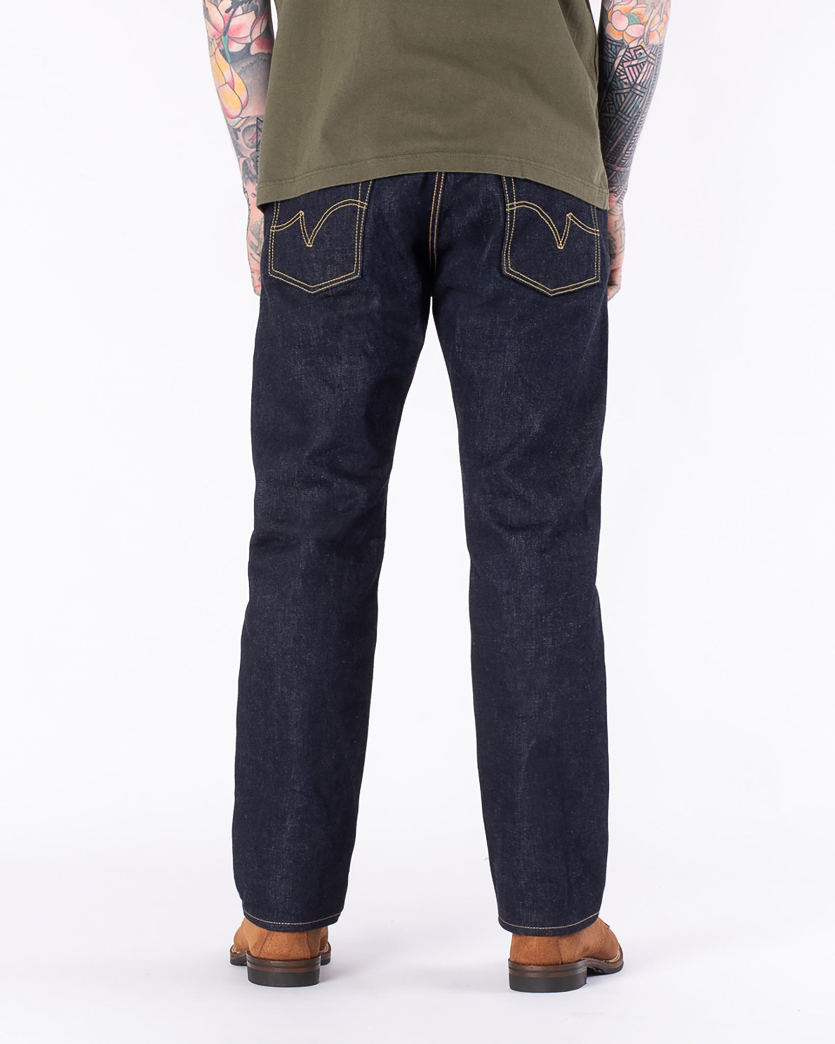 18oz Vintage Selvedge Denim Straight Cut Jeans - Indigo