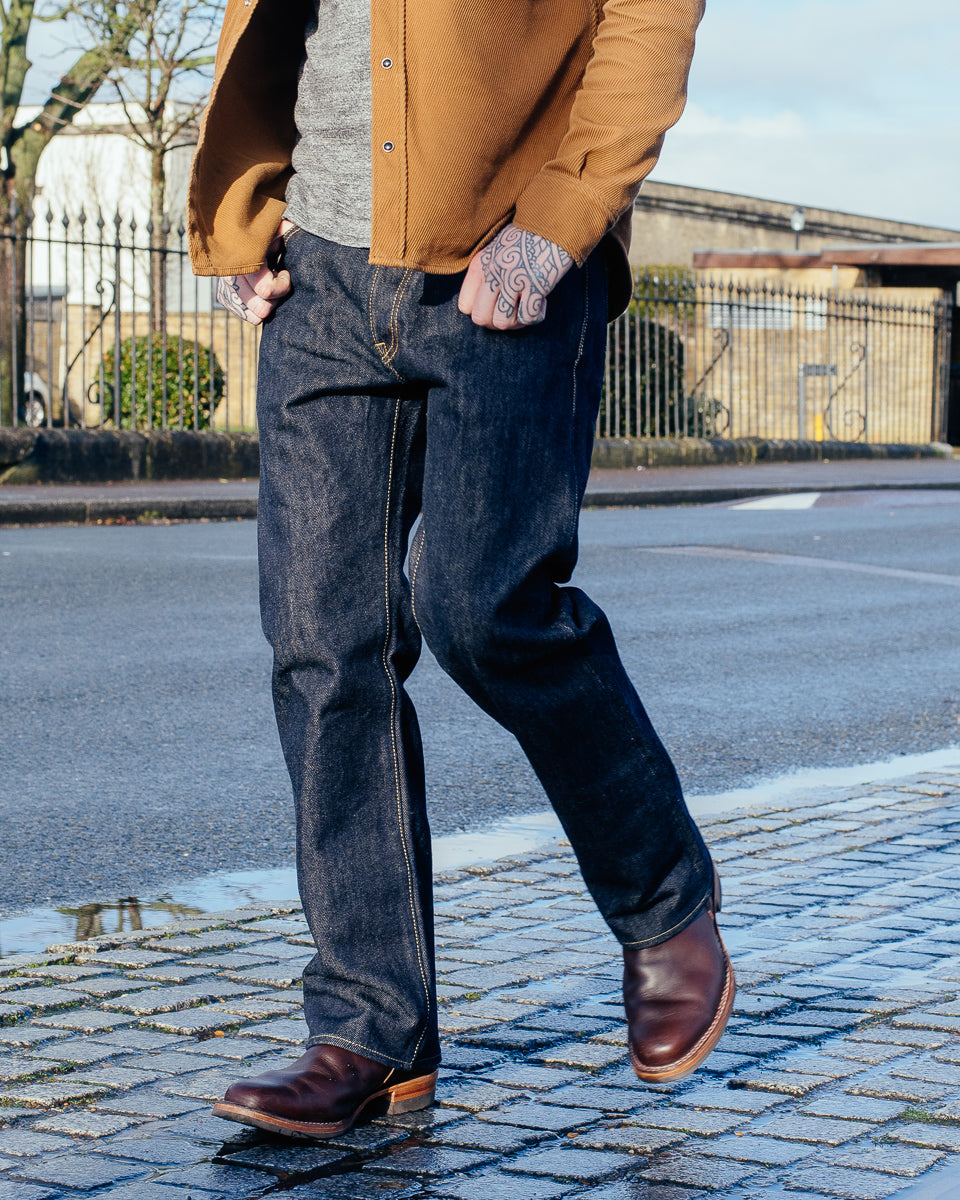 Iron Heart 21oz Selvedge Denim Straight Cut Jeans - Indigo