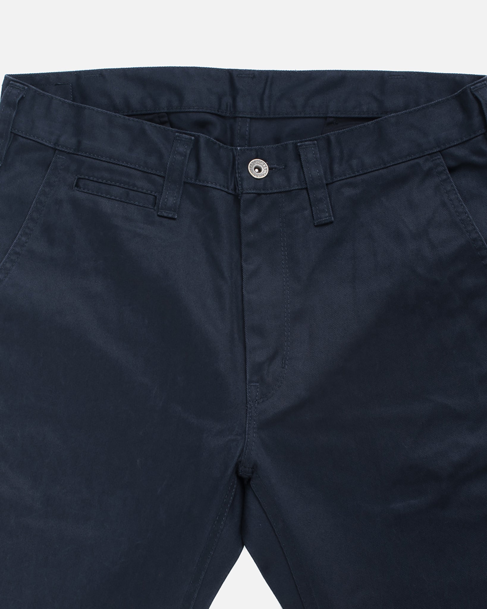 Iron Heart Navy Japanese Mercerised Selvedge Cotton Slim Tapered