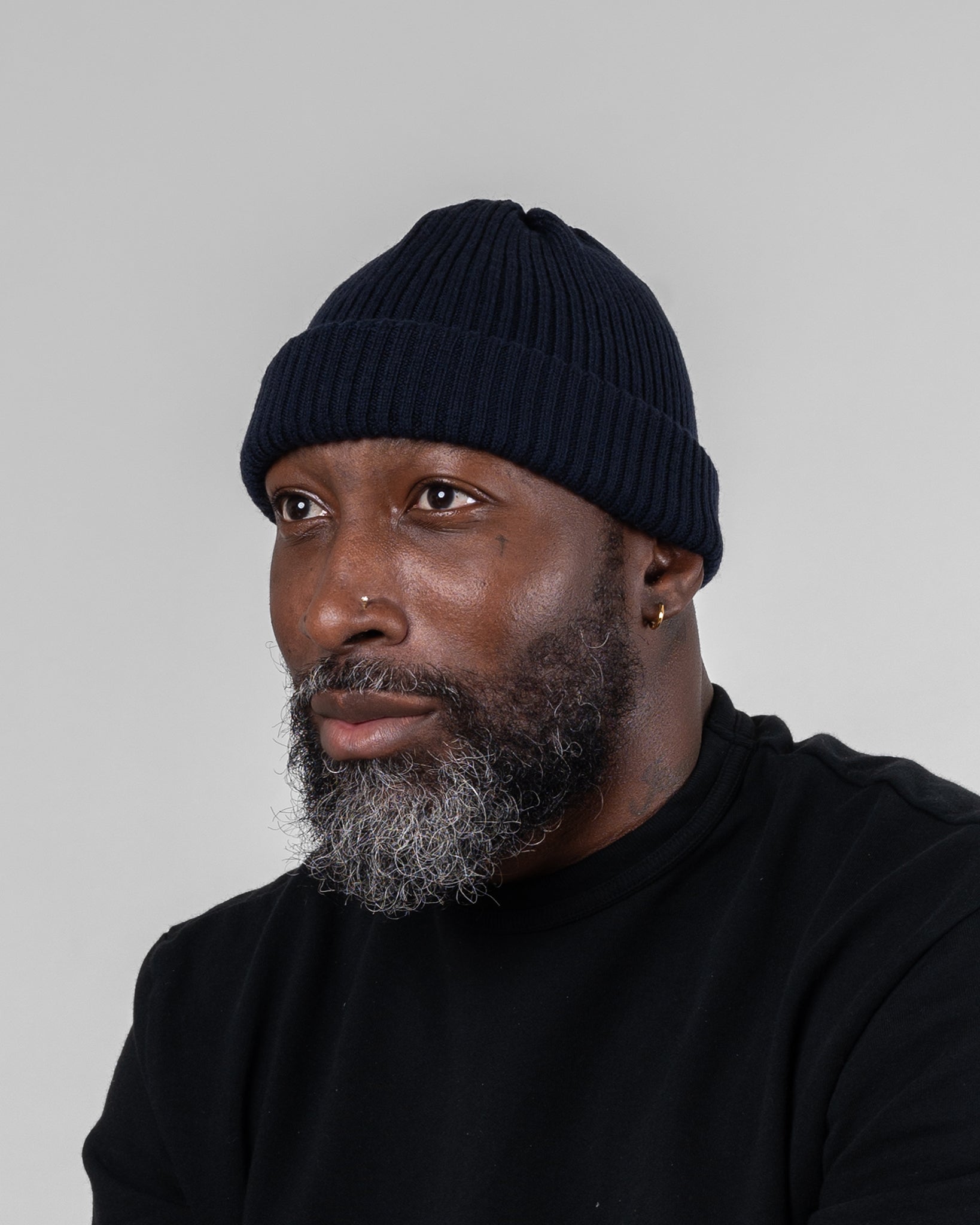 ROTOTO - Extra Fine Merino Hat - Navy Blue