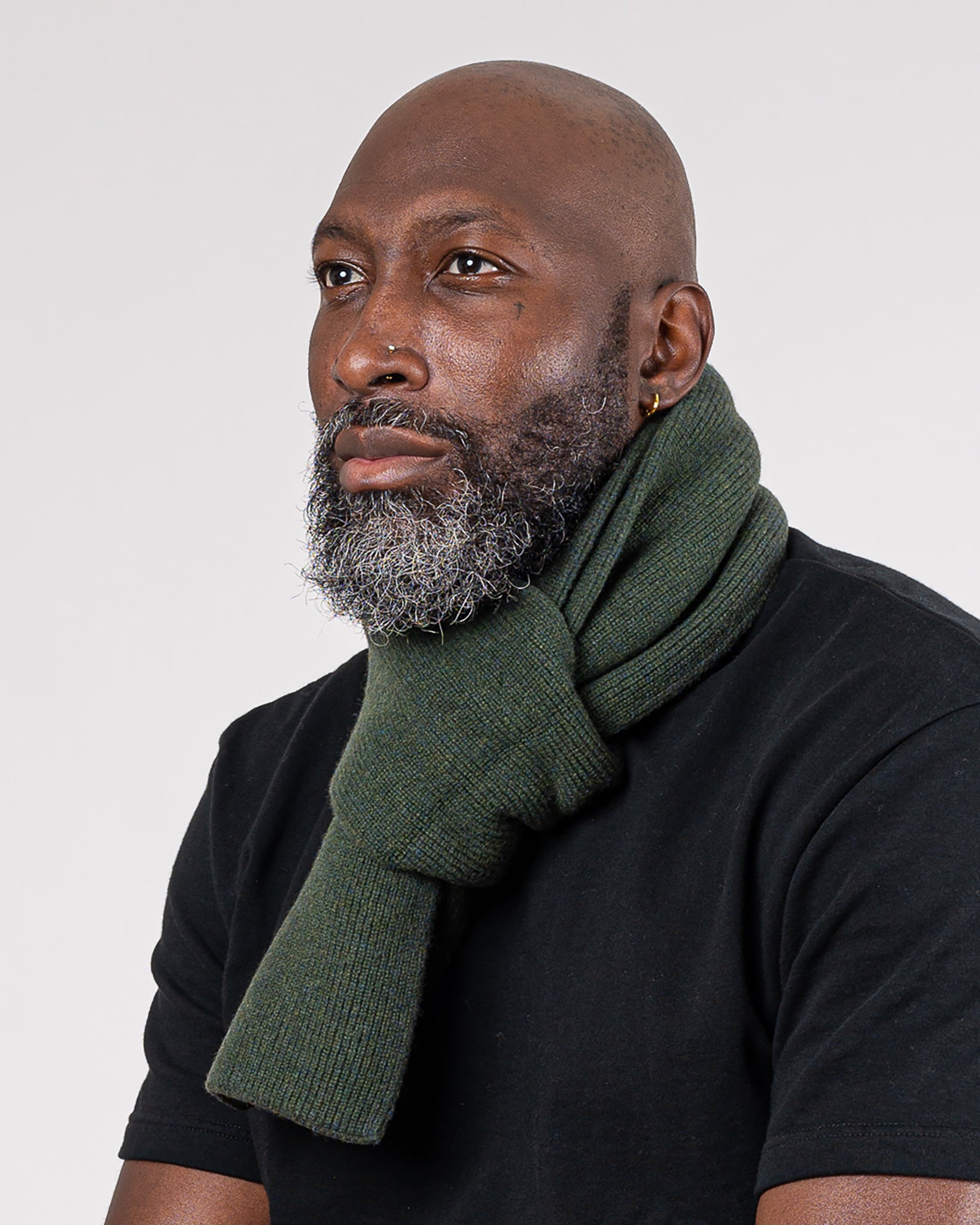 ROTOTO - Merino Lambswool Scarf - Dark Green