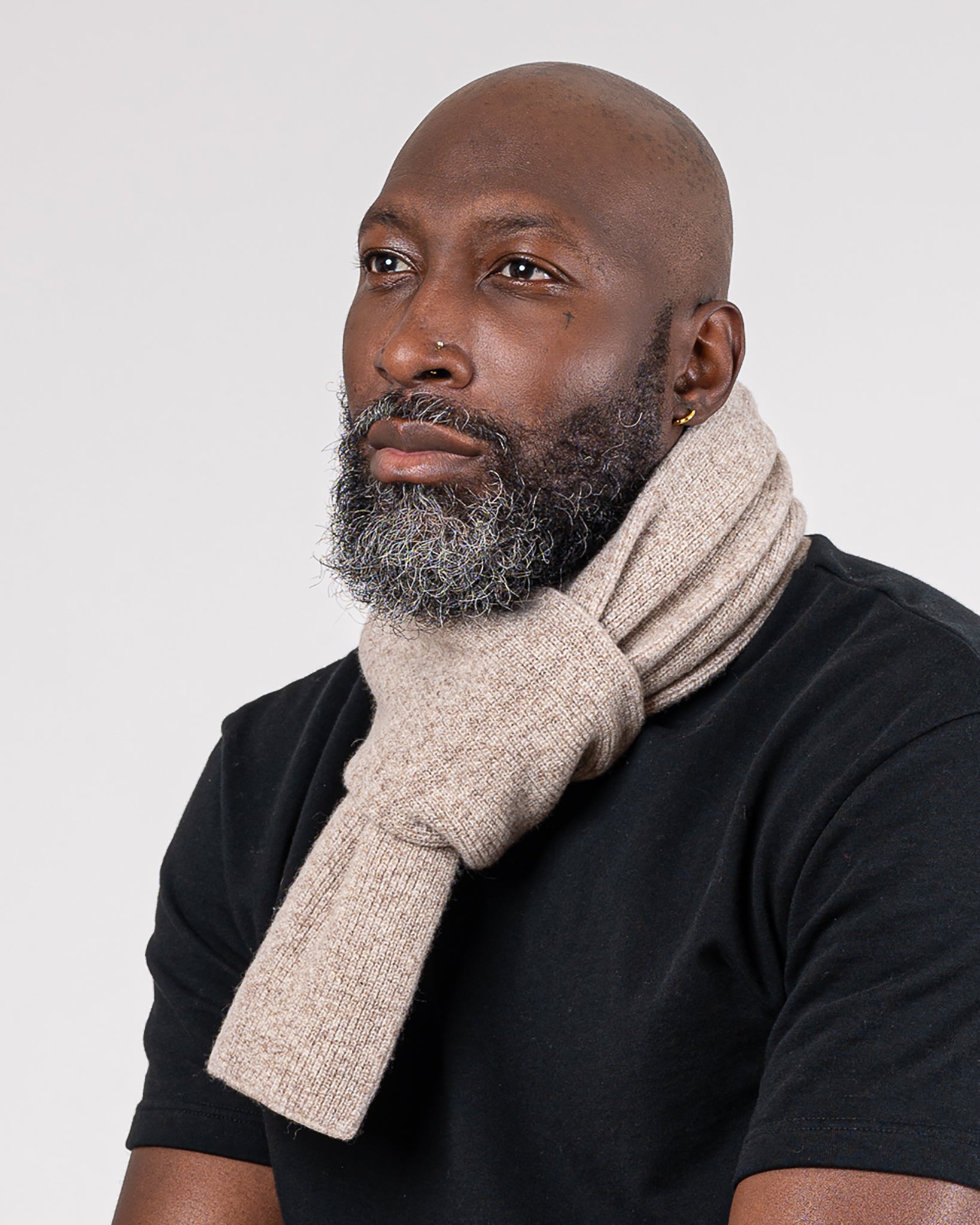 ROTOTO - Merino Lambswool Scarf - Brown