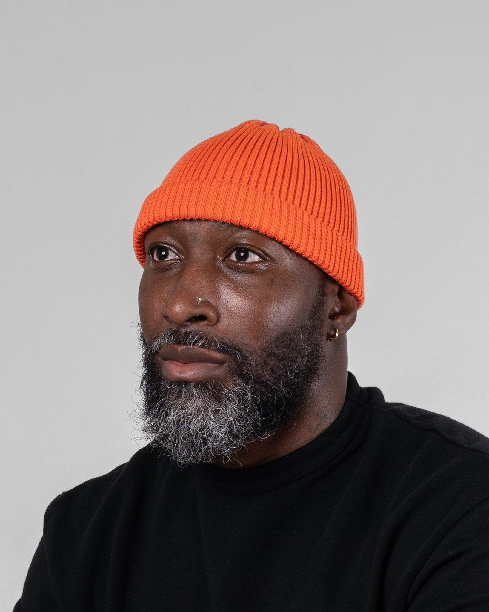 ROTOTO - Cotton Roll Up Hat - Orange