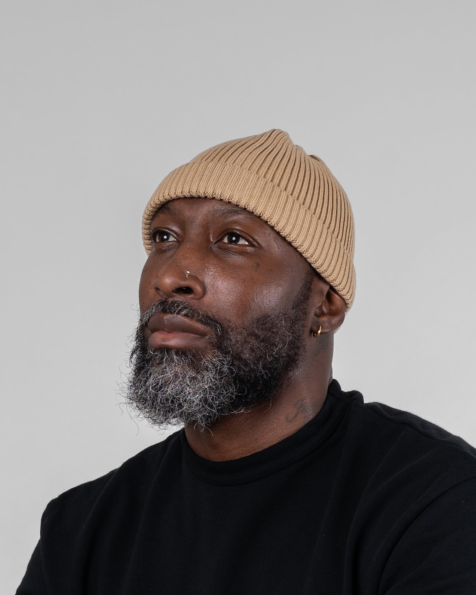 ROTOTO - Cotton Roll Up Hat - Beige