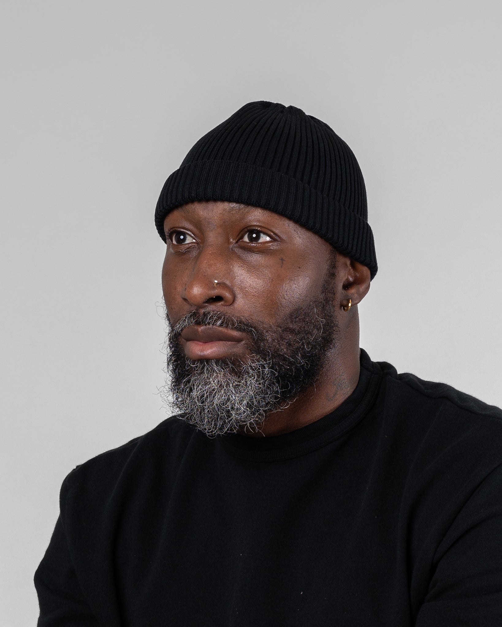 ROTOTO - Cotton Roll Up Hat - Black – Iron Heart