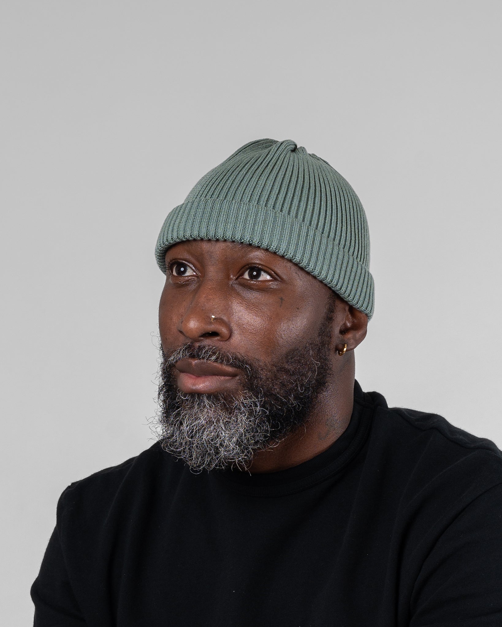ROTOTO - Cotton Roll Up Hat - Sea Green
