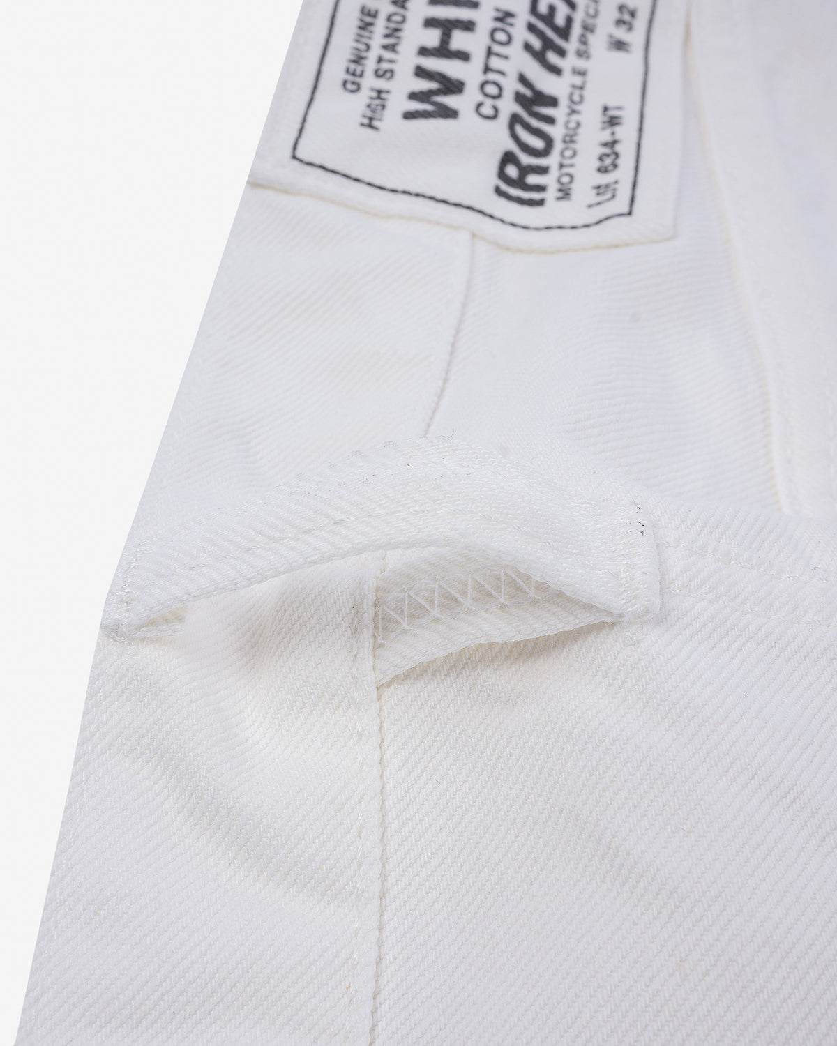 13.5oz Cotton Twill Straight Cut Trousers - White – Iron Heart