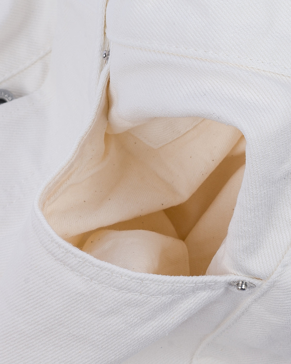 13.5oz Cotton Twill Straight Cut Trousers - White – Iron Heart