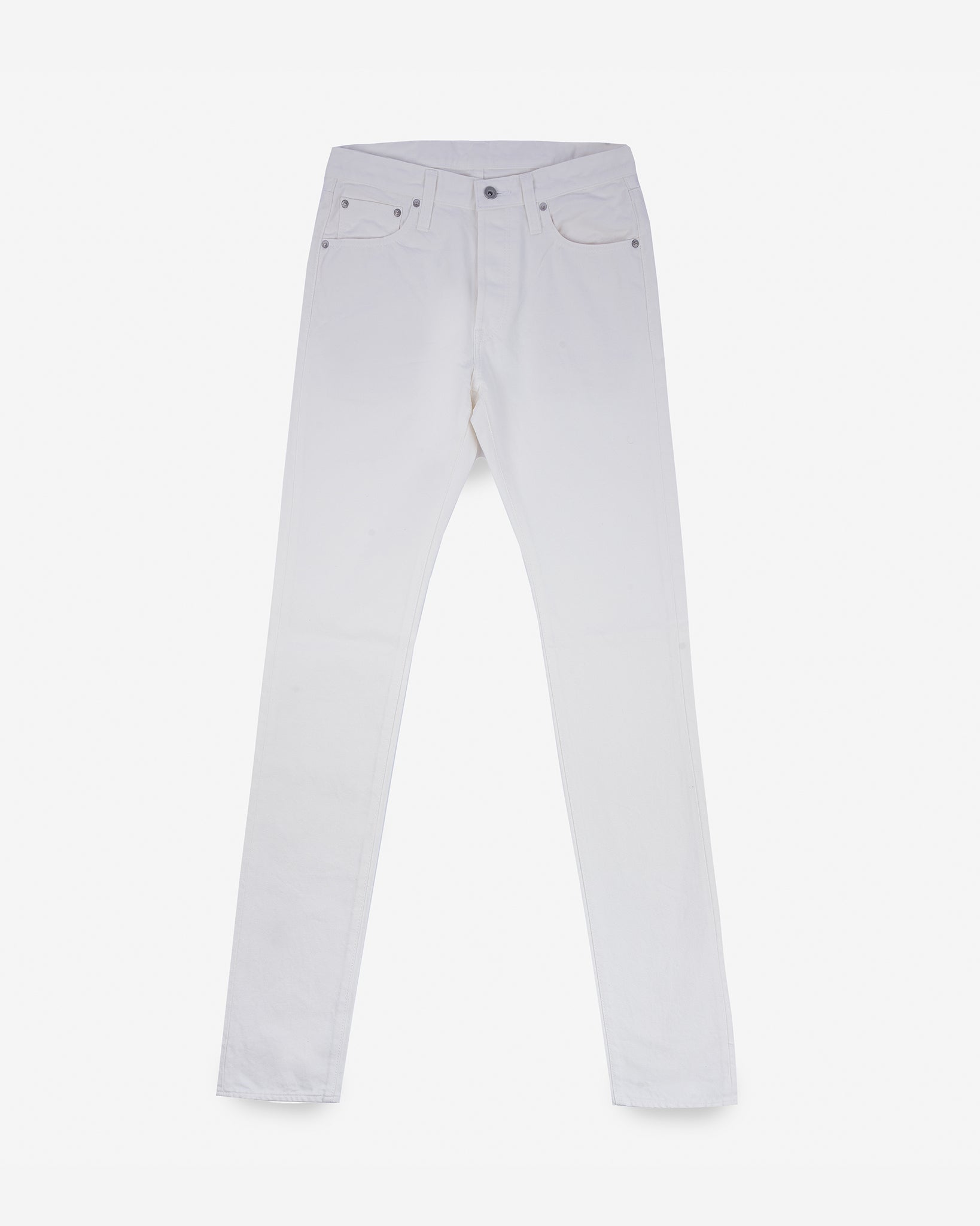 13.5oz Denim Slim Tapered Cut Jeans - White