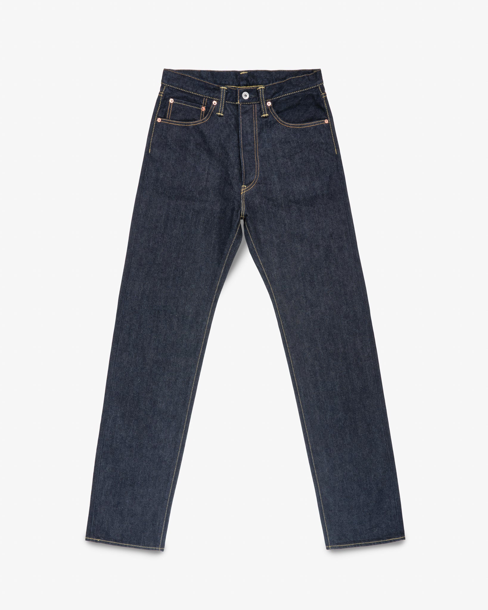 18oz Vintage Selvedge Denim "1955" Vintage Tapered Cut Jeans - Indigo
