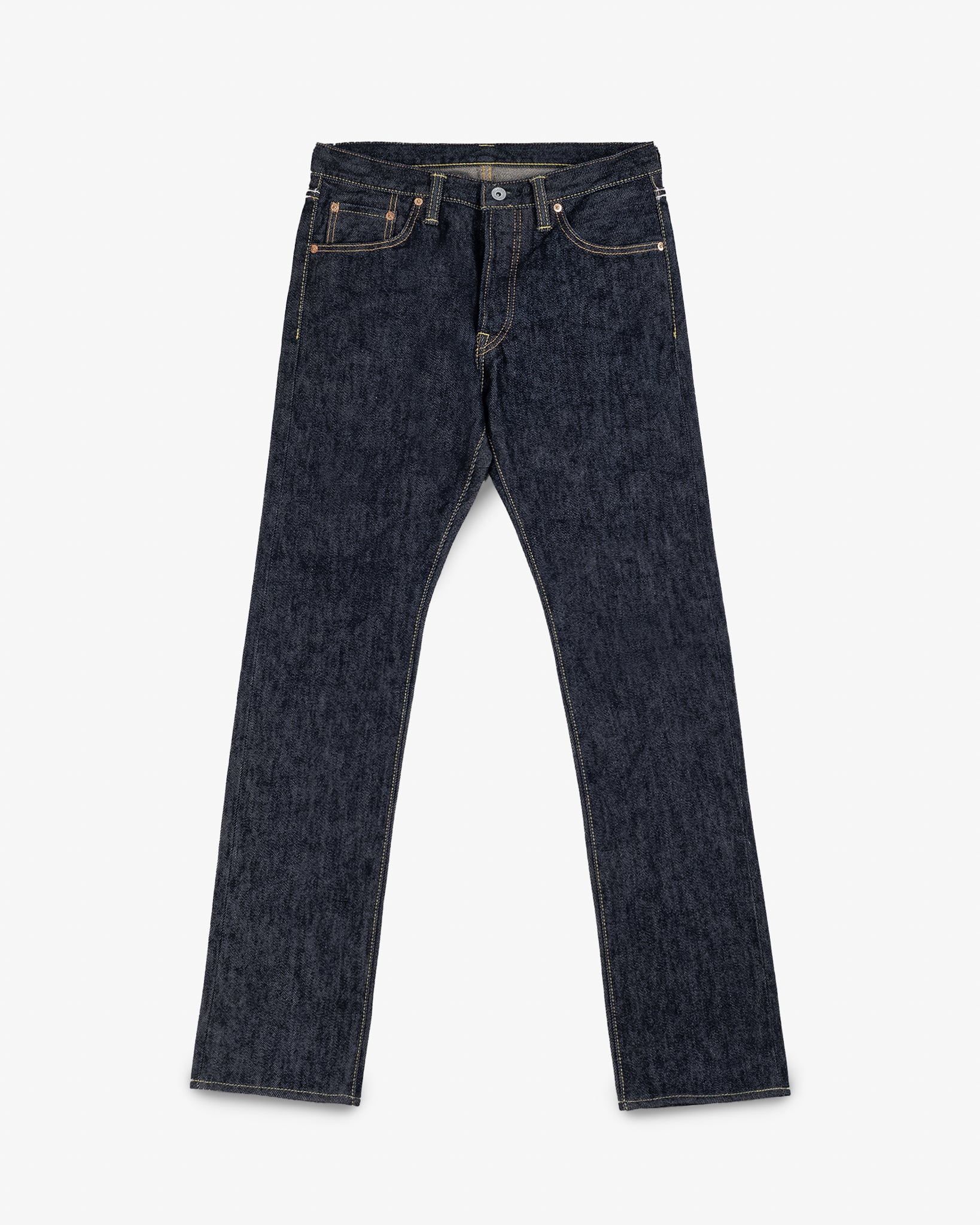 21oz Selvedge Denim Slim Cut Jeans - Indigo (with Tonal Pocket Arcs)