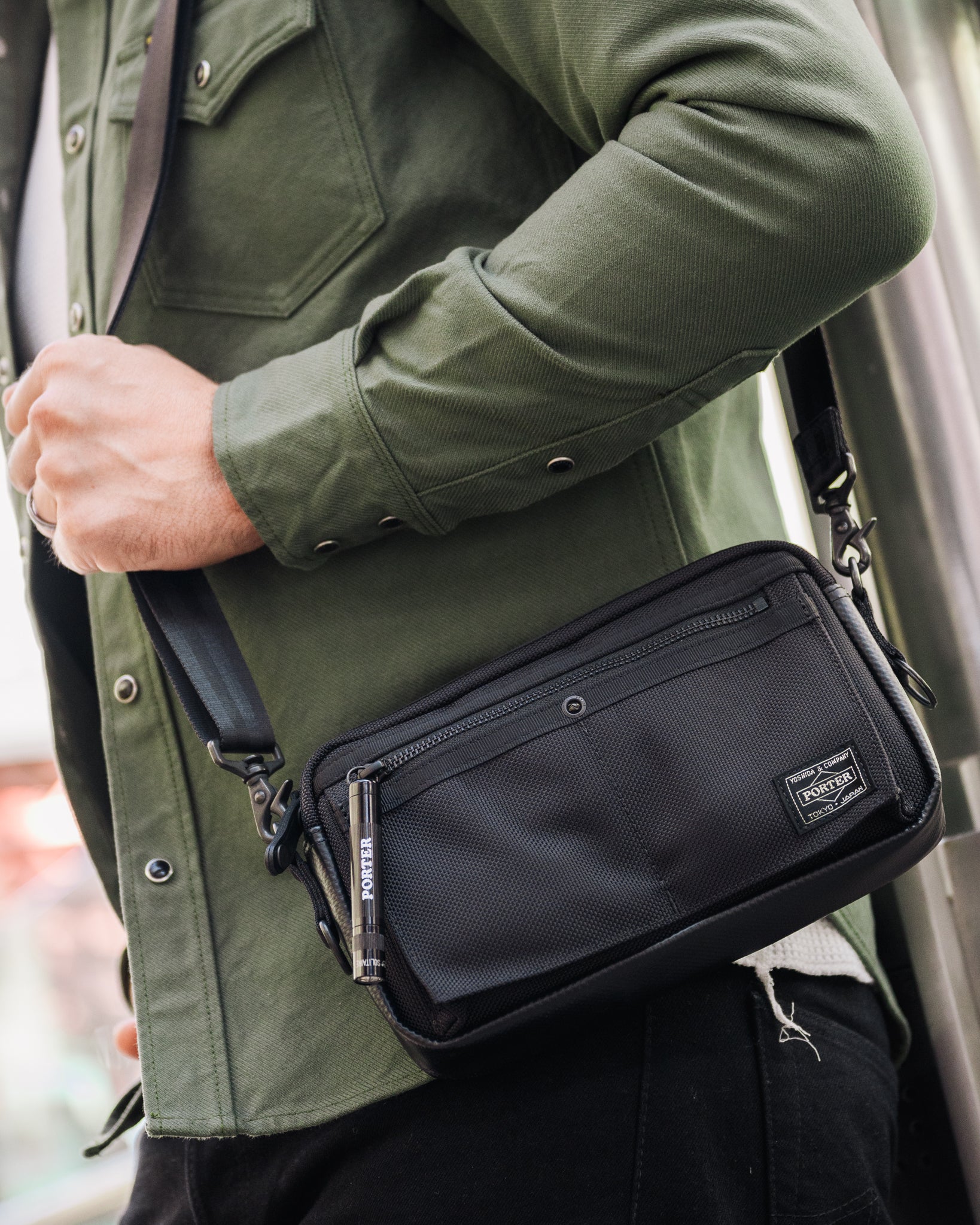 Porter - Yoshida & Co. - Heat Shoulder Bag (S) - Black – Iron Heart