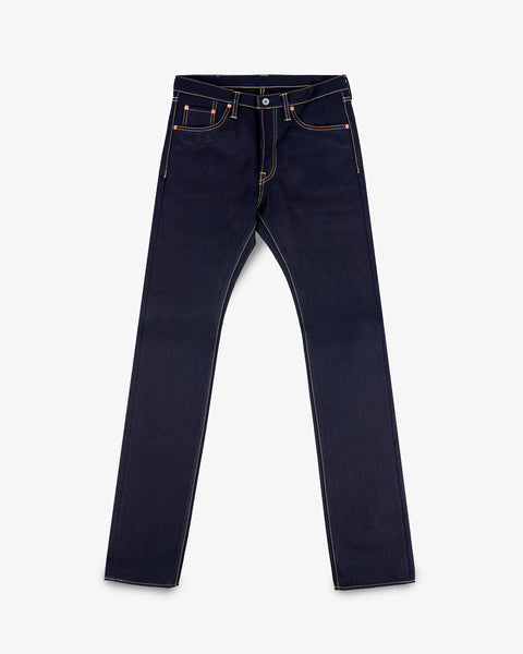Iron Heart 25oz Selvedge Denim Slim Jeans - Indigo/Black