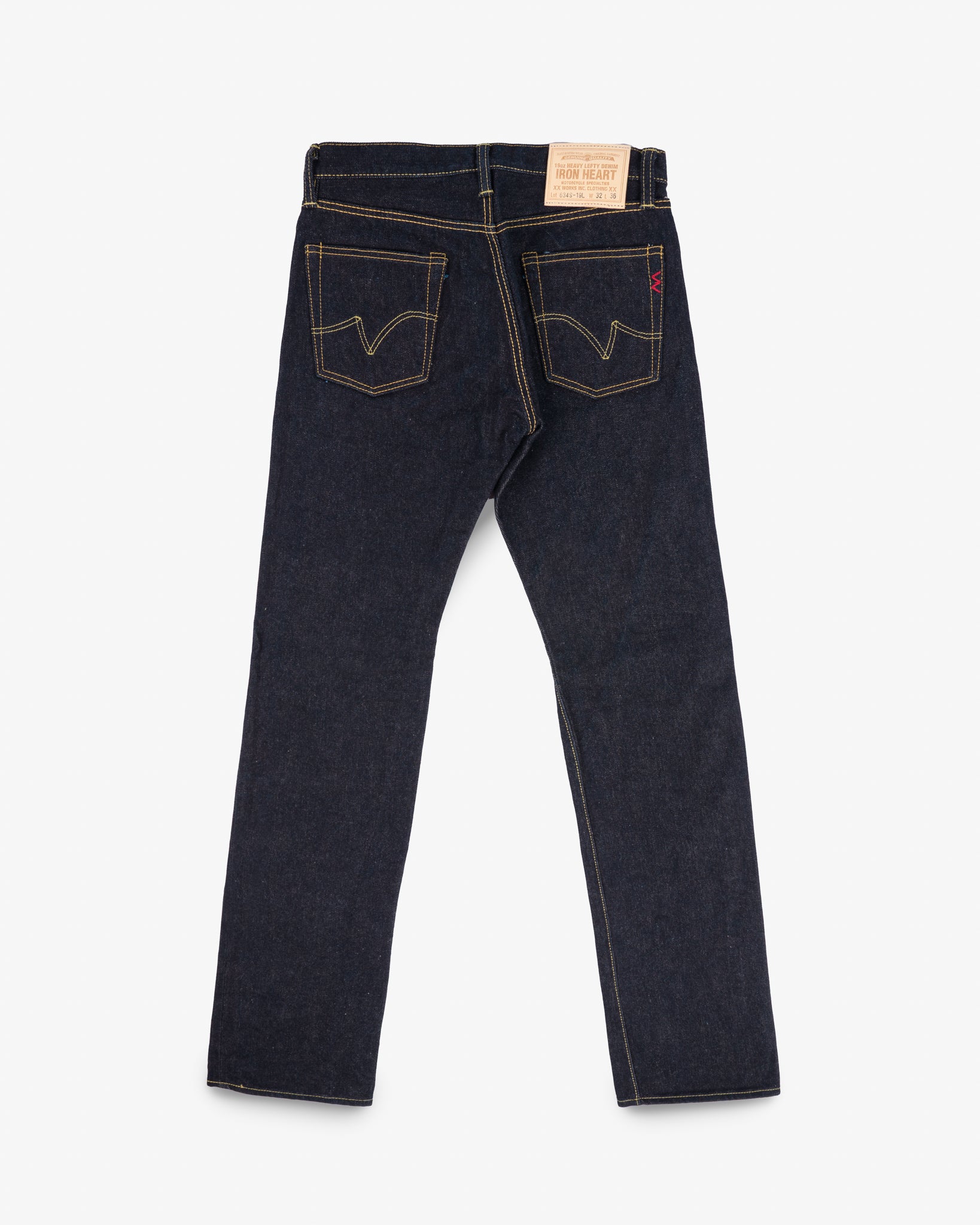 19oz Left Hand Twill Selvedge Denim Straight Cut Jeans - Indigo