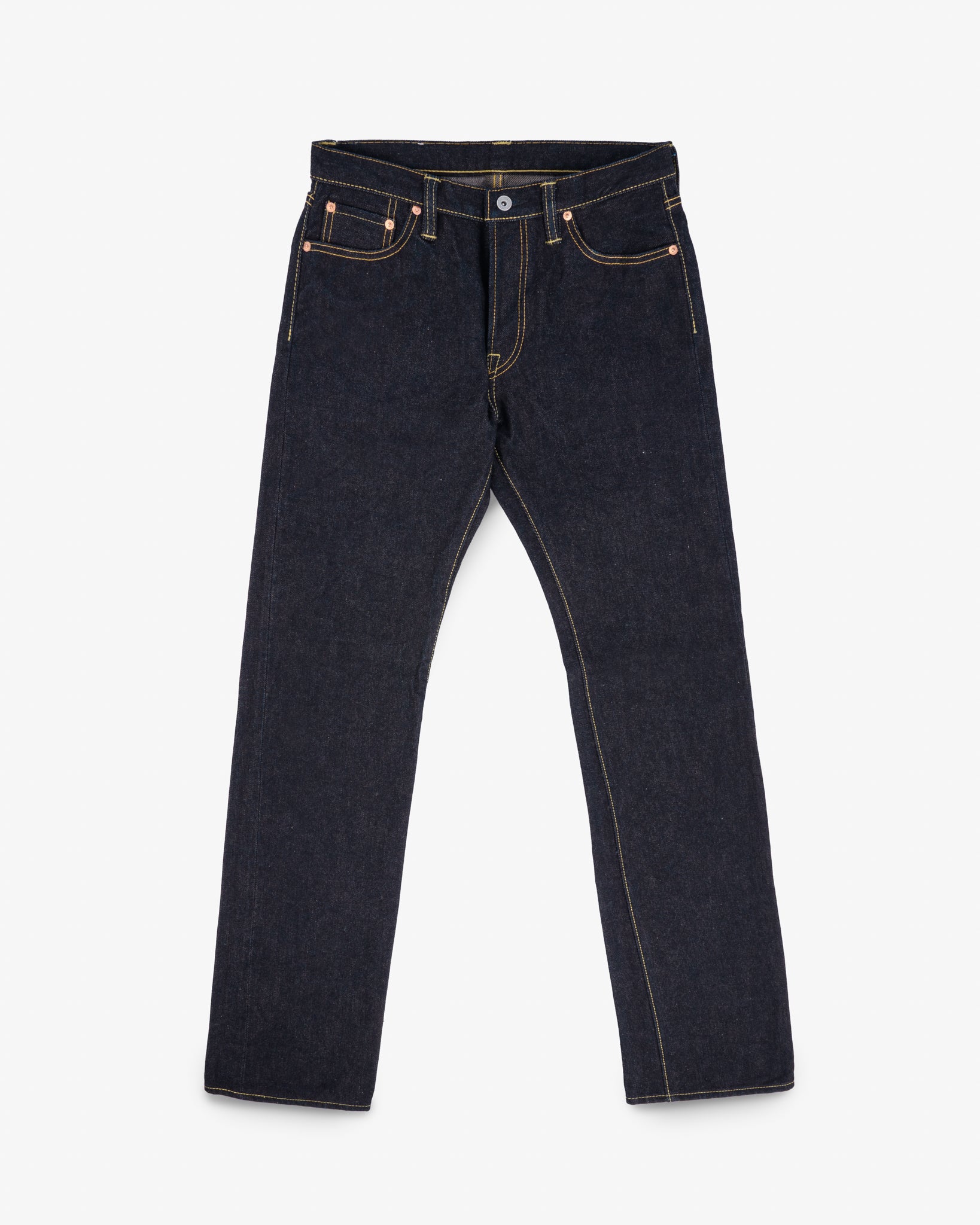 19oz Left Hand Twill Selvedge Denim Straight Cut Jeans - Indigo