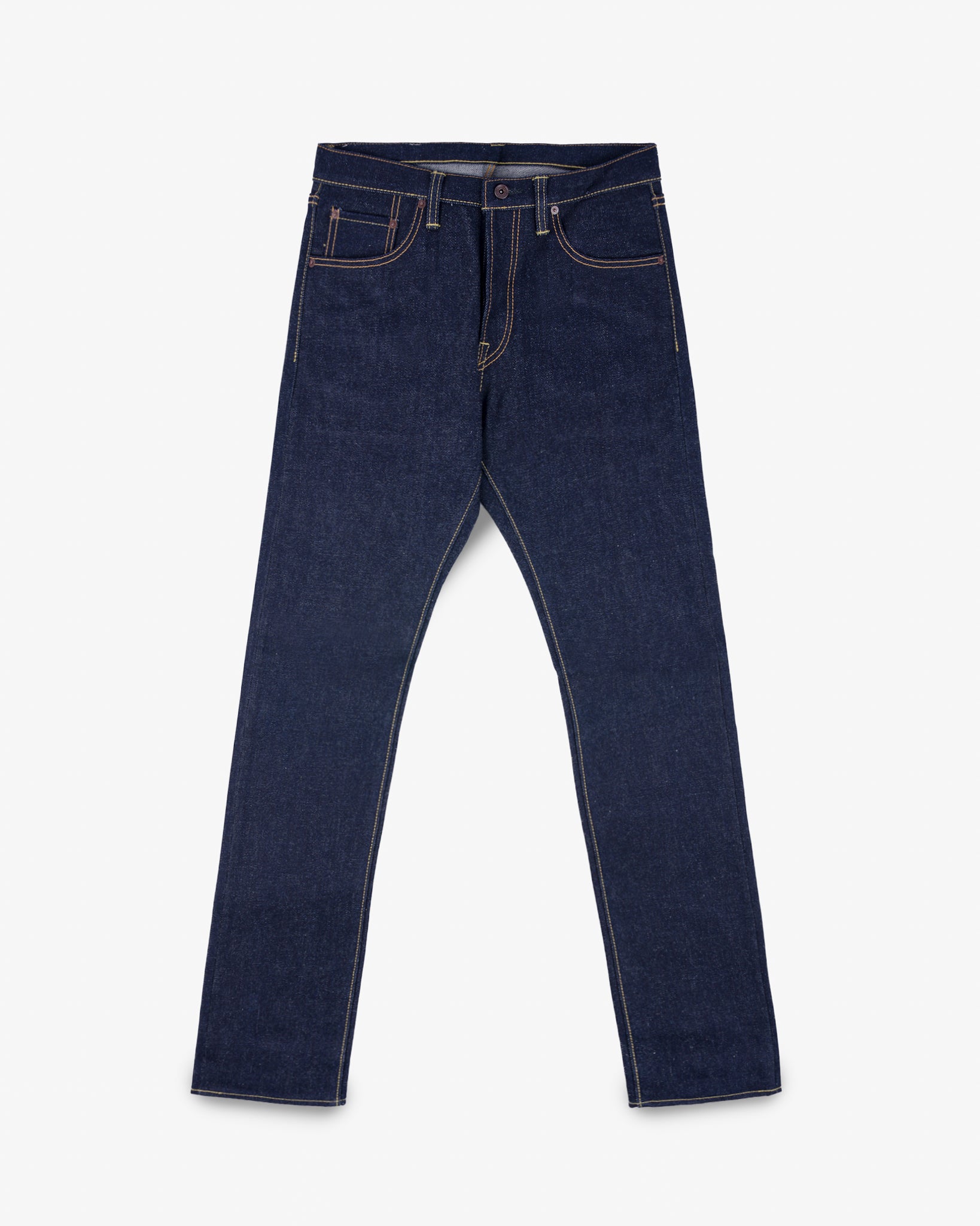 21/23oz Ultra Heavy Raw Selvedge Denim Slim Cut Jeans - Indigo