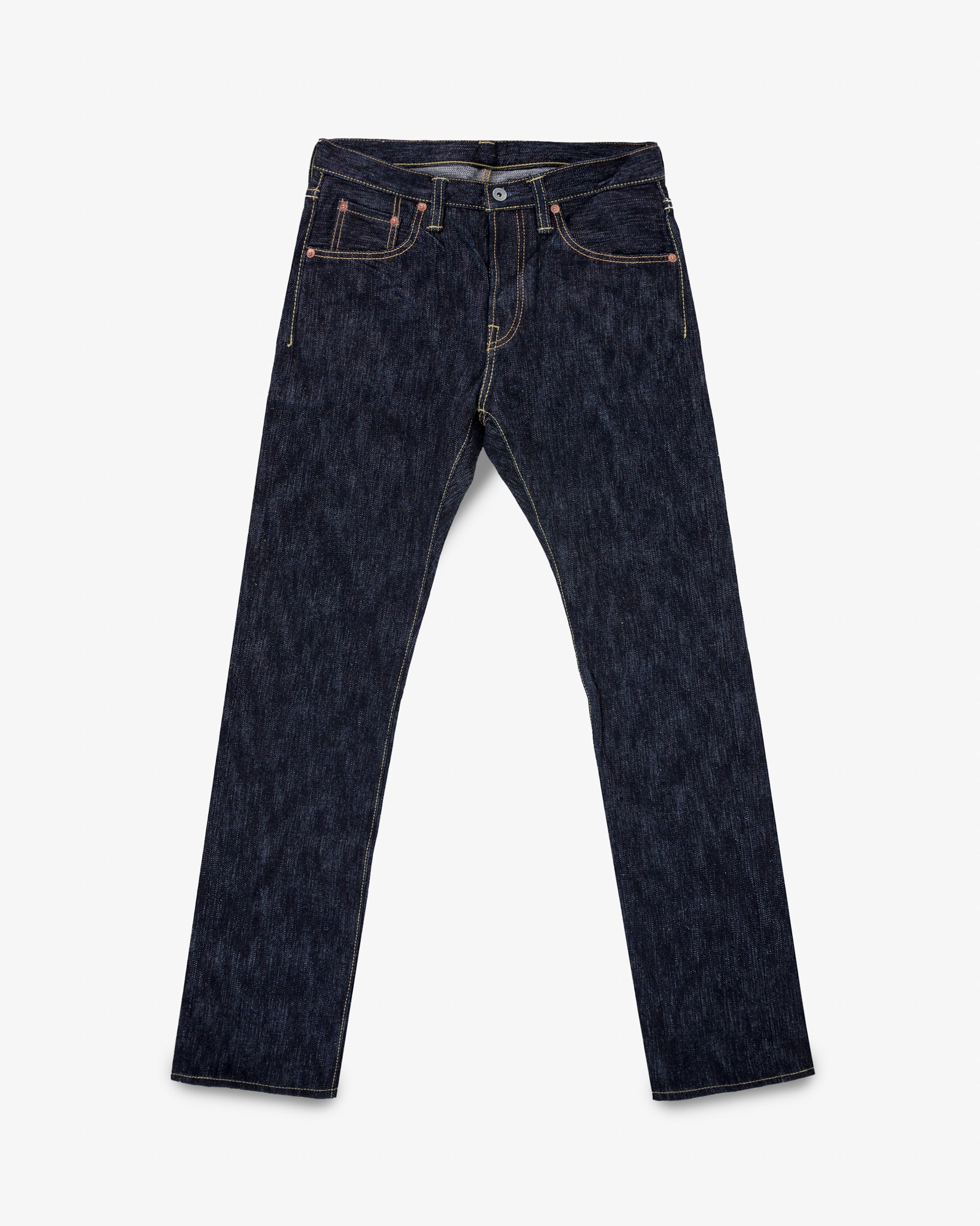 16oz Slubby Selvedge Denim Slim Cut Jeans - Indigo